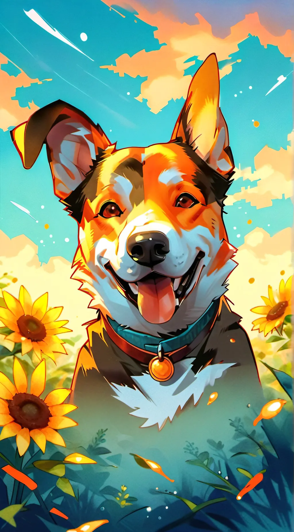 ai character: dogday  background