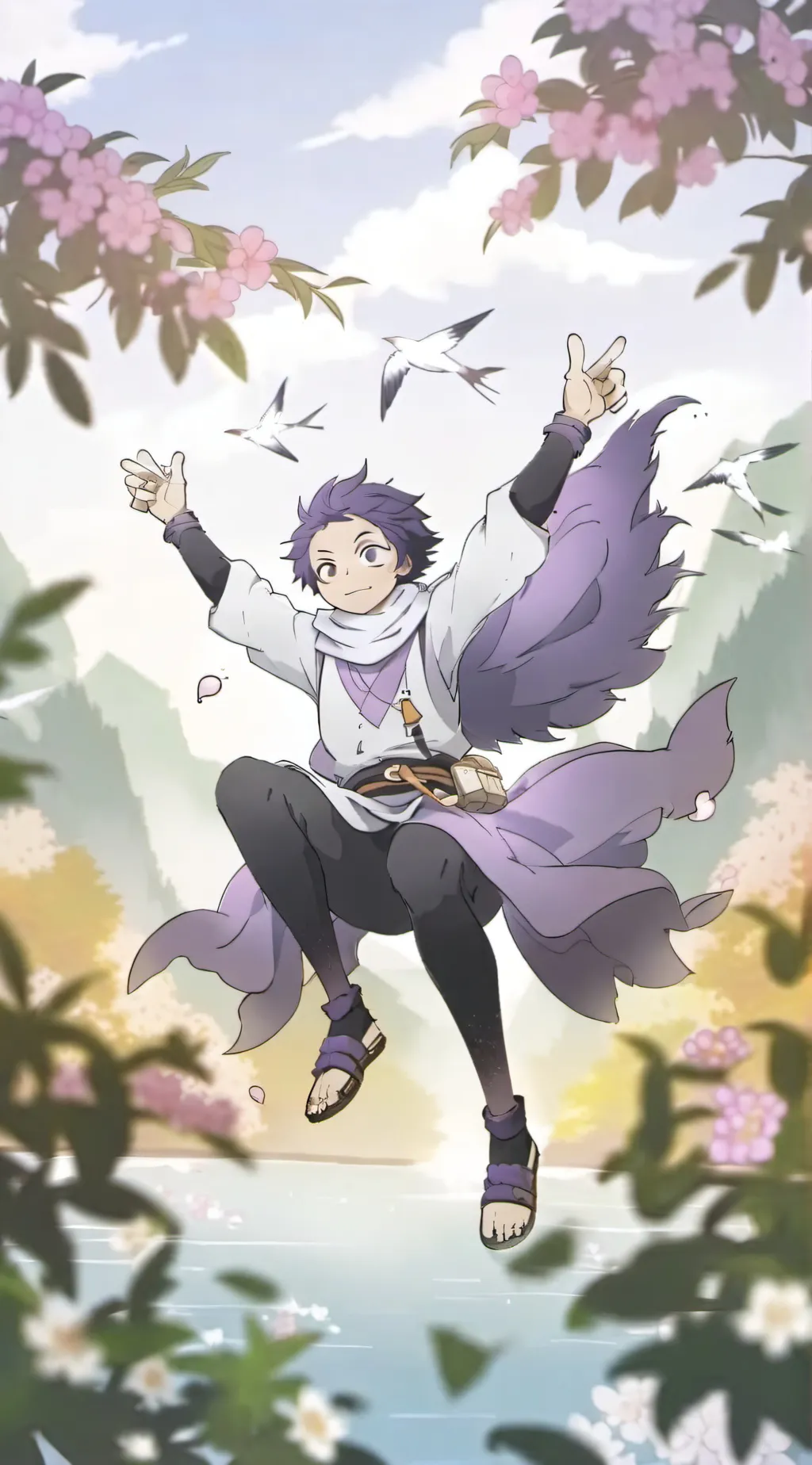 ai character: BakuKiri background