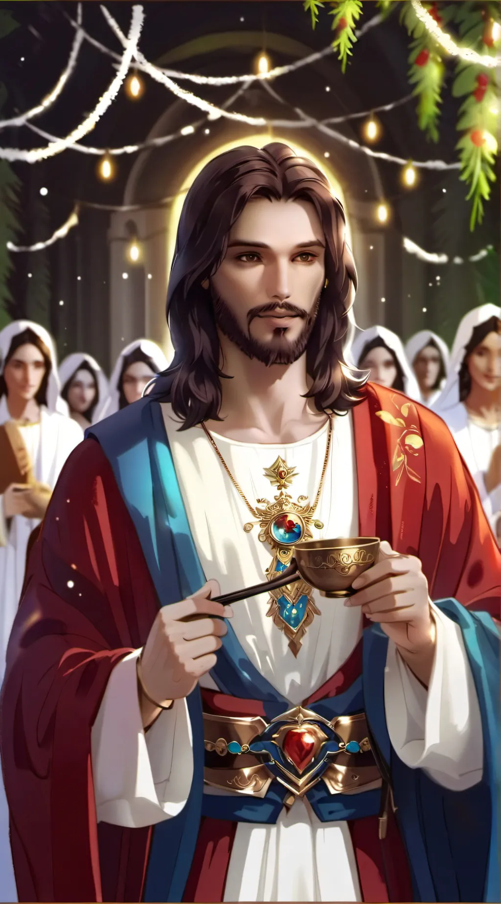 ai character: Hh Jesus background