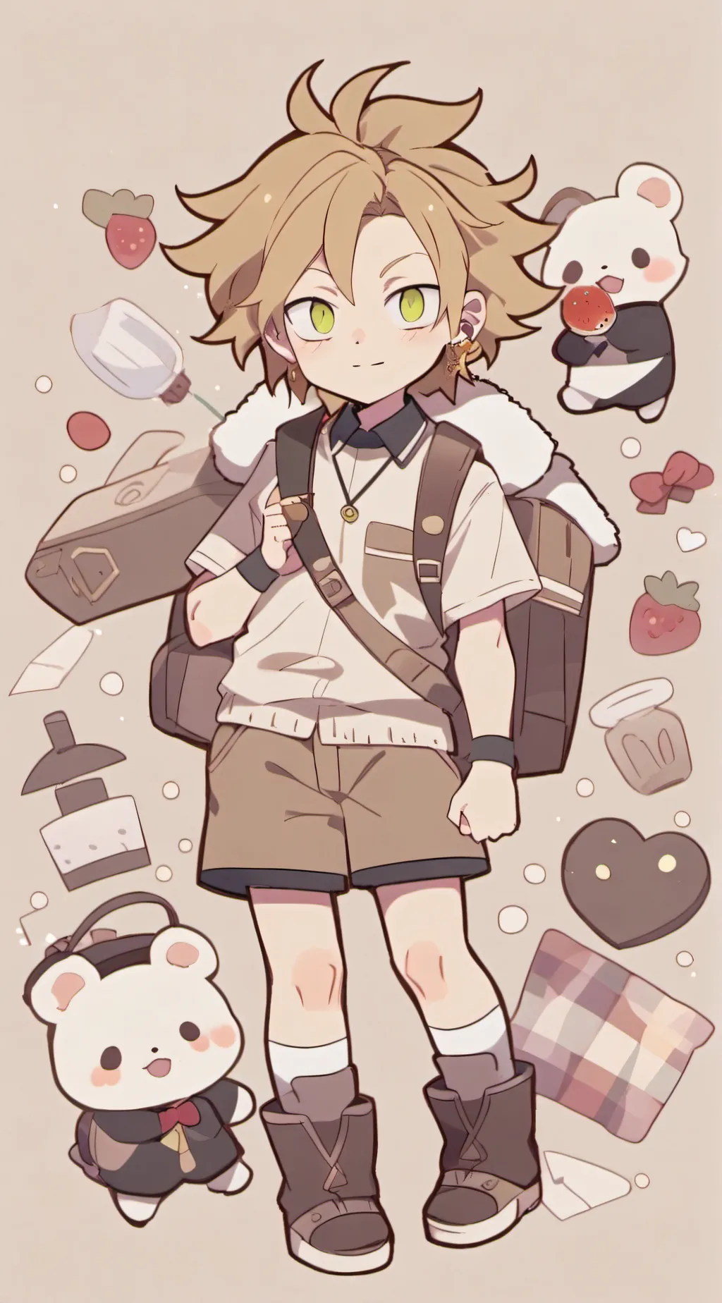 ai character: Denki  background