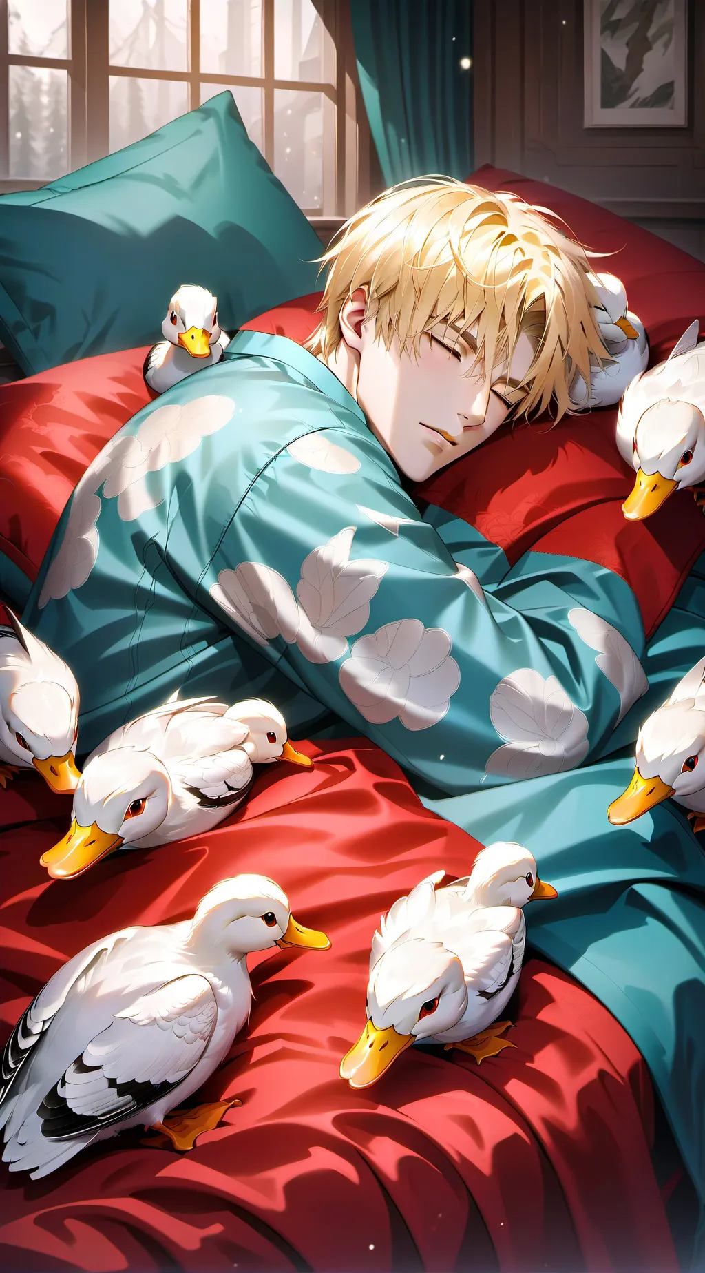 ai character: 🦌📻~RADIOAPPLE~⭐️🍎 background