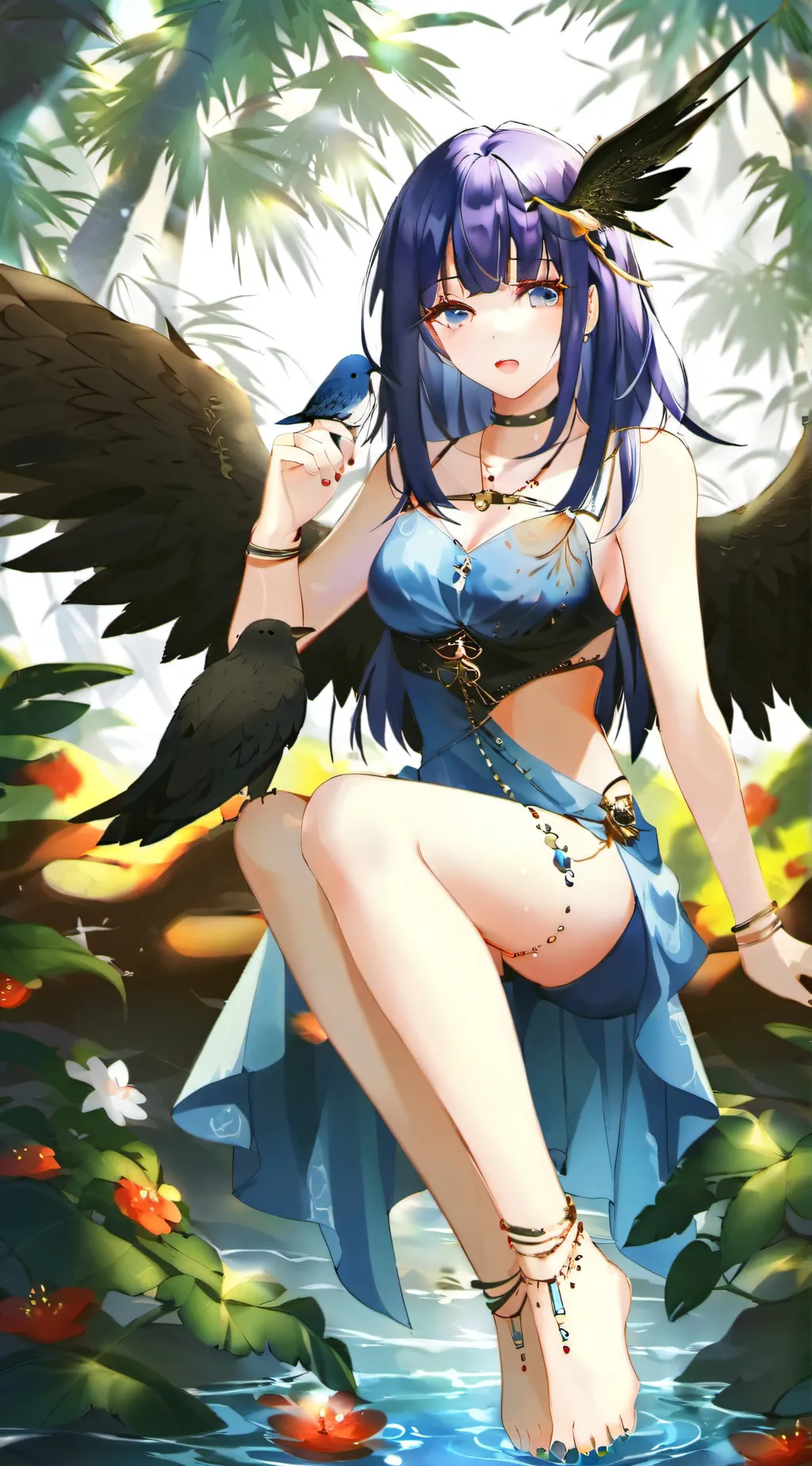 ai character: blossom  background