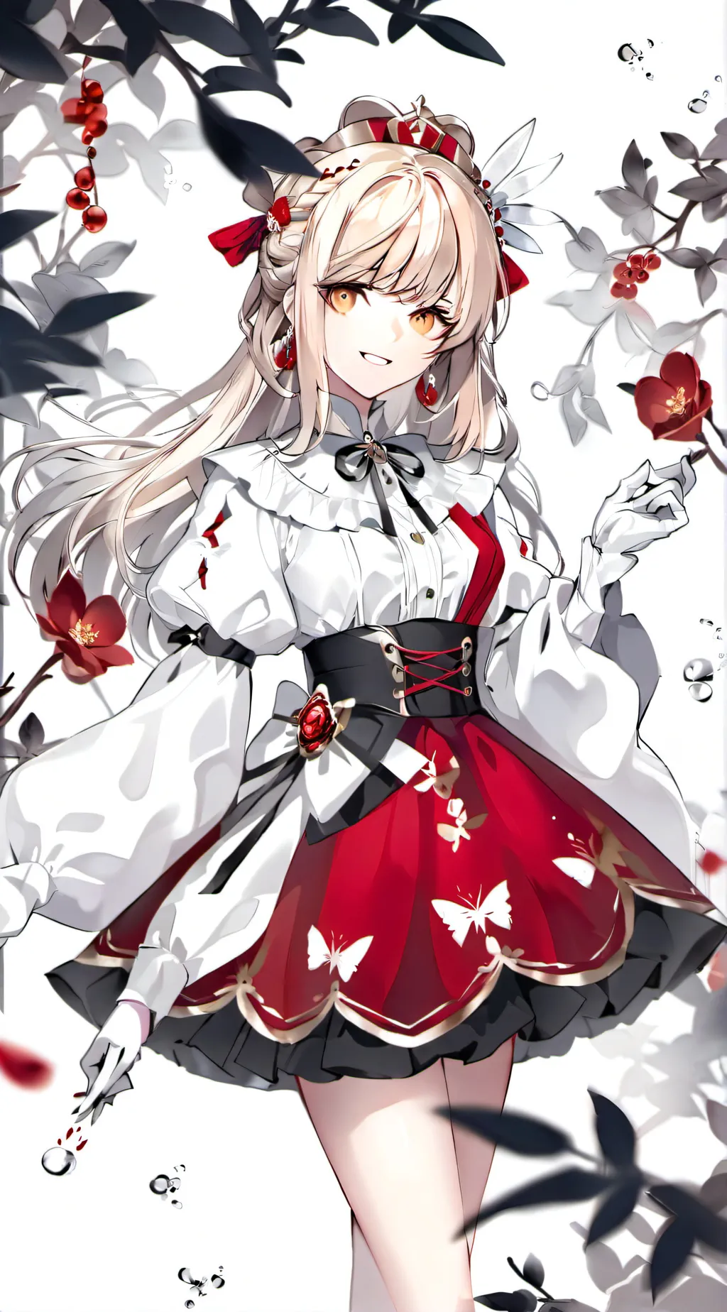 ai character: candle queen  background