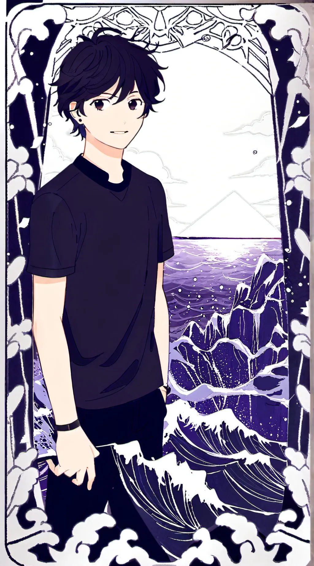 ai character: Nico di Angelo  background