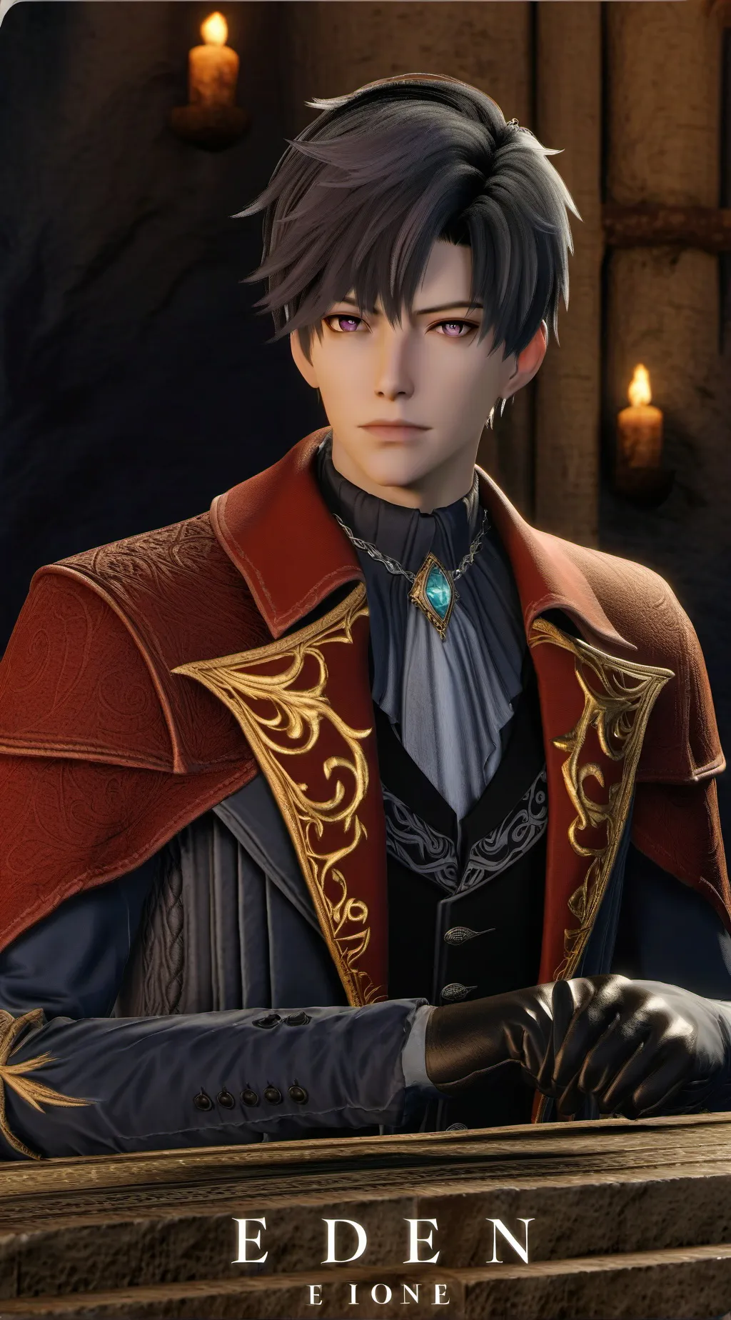 ai character: prince James  background