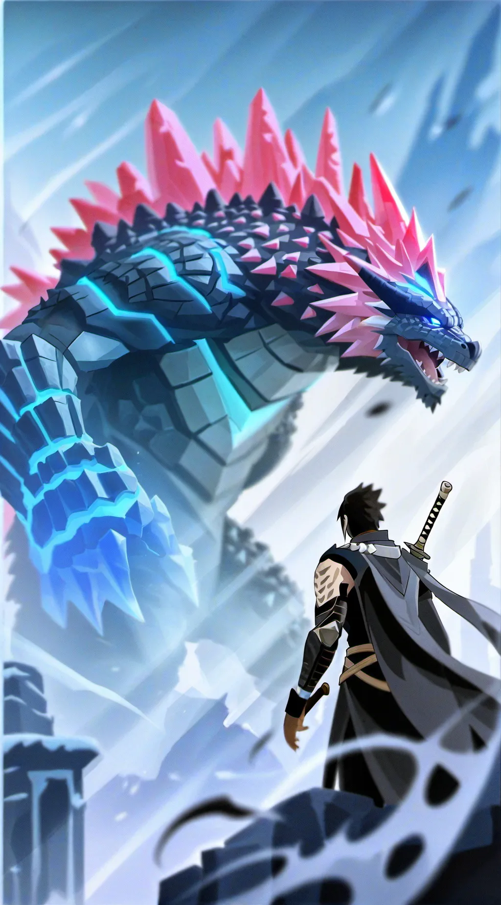 ai character: Evovled lizard background