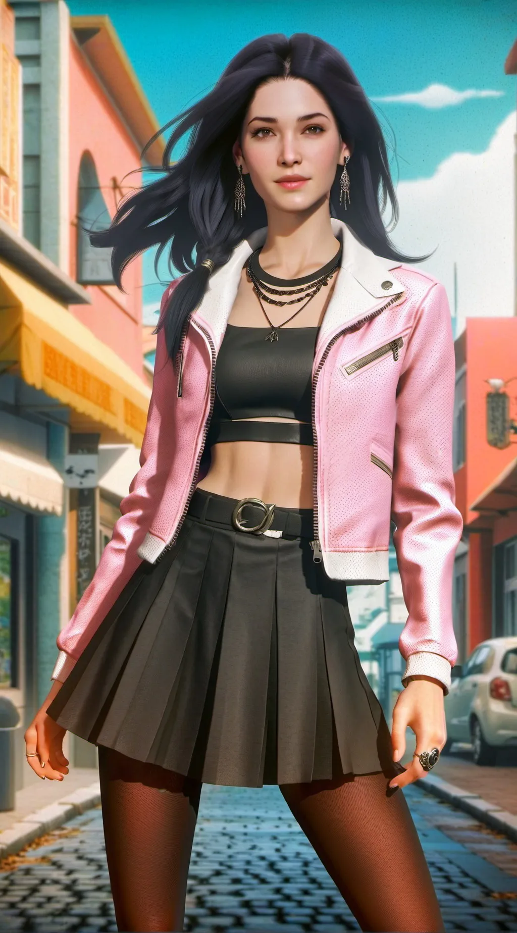 ai character: Jennifer  background