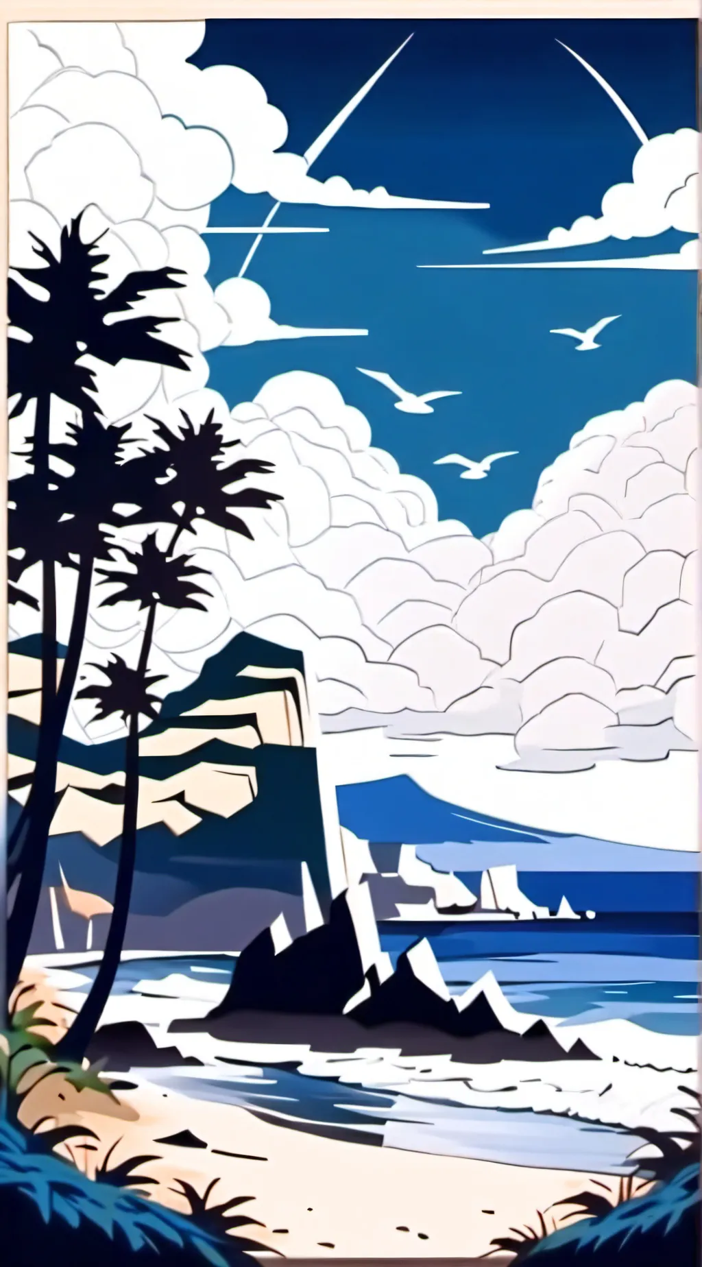 ai character: FPE BEACH PARTY!!! background