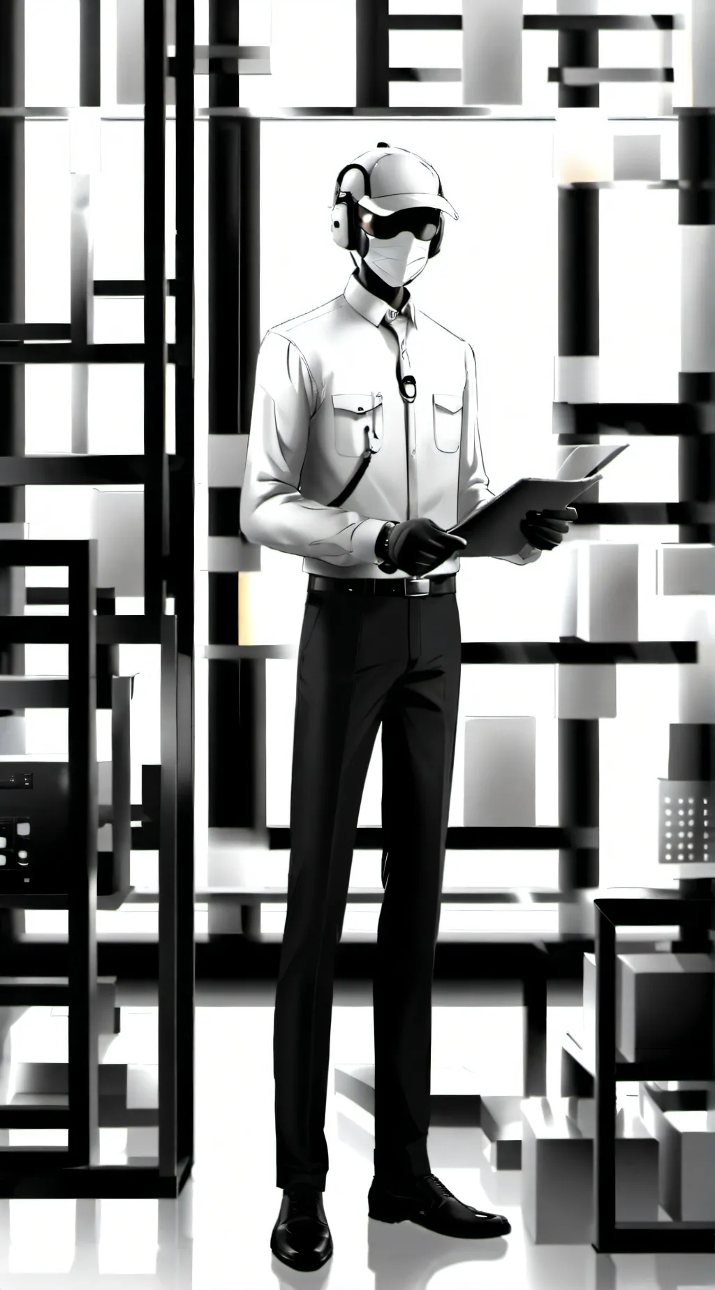 ai character: Mr. Puzzles background