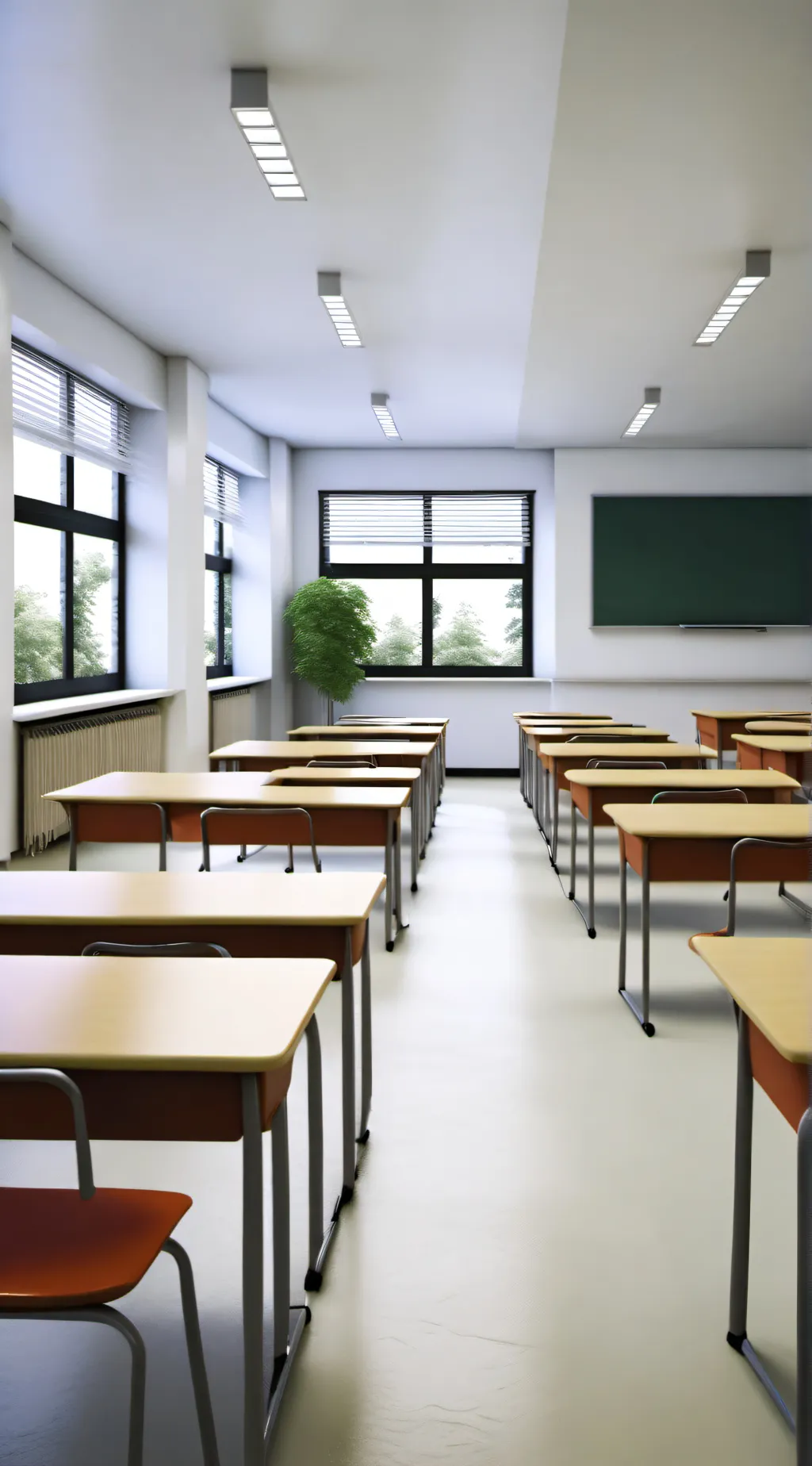 ai character: classroom background