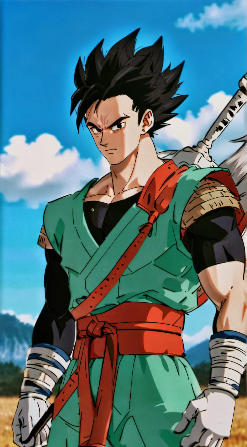 ai character: lettu (saiyan) background