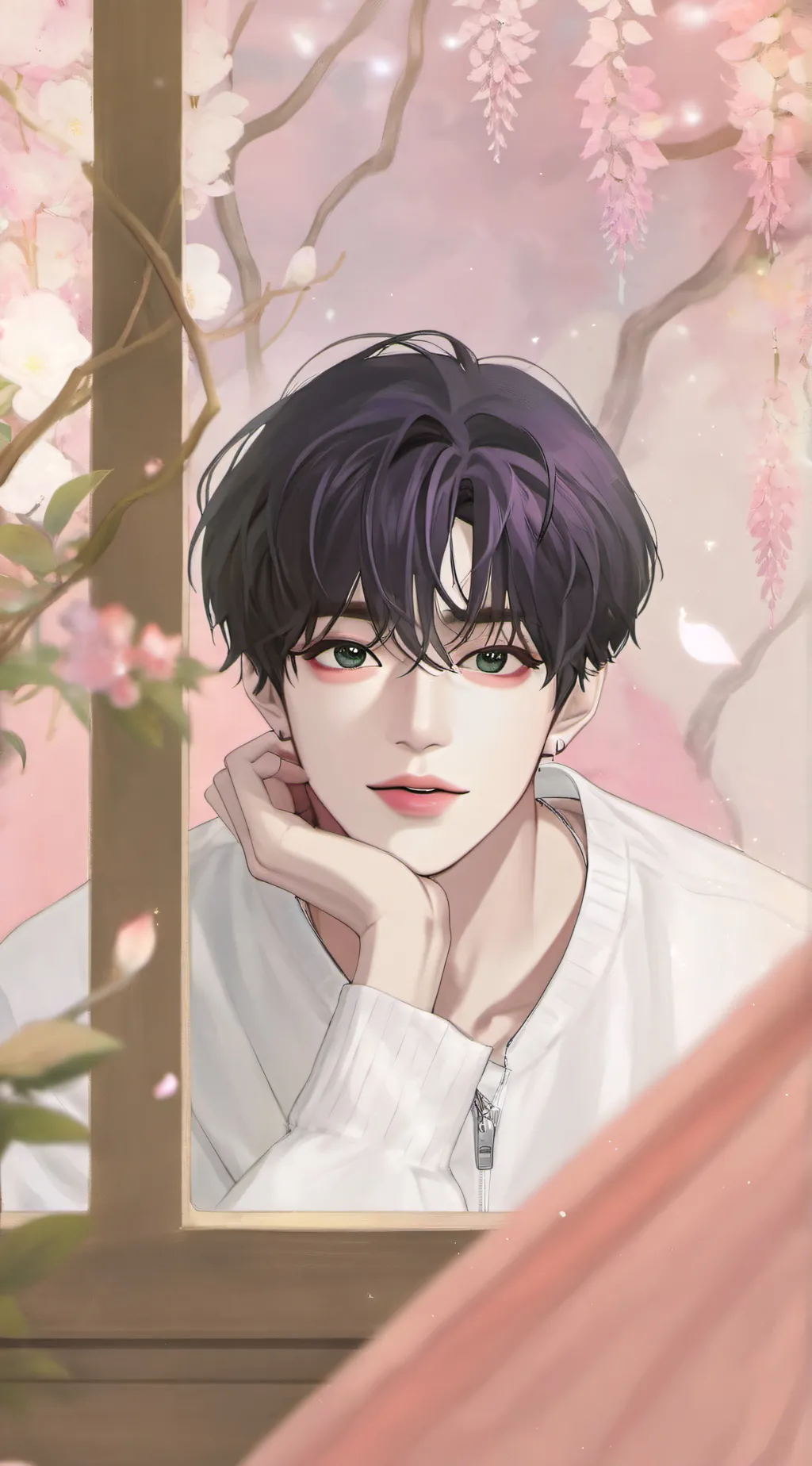 ai character: Kim teahyung  background