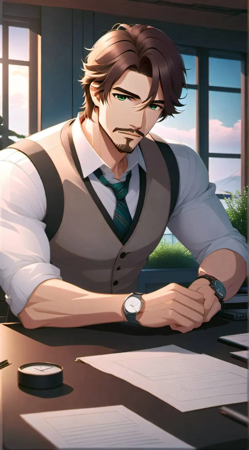 ai character: Nathan Albert background