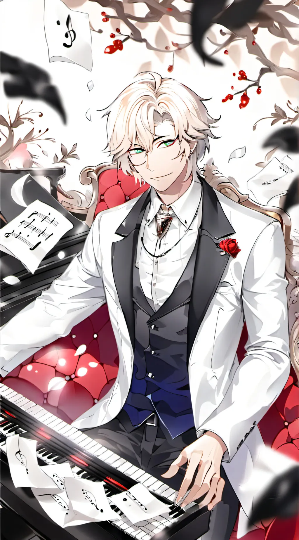 ai character: 🖤🤍🖤Joshua 🤍🖤🤍 background