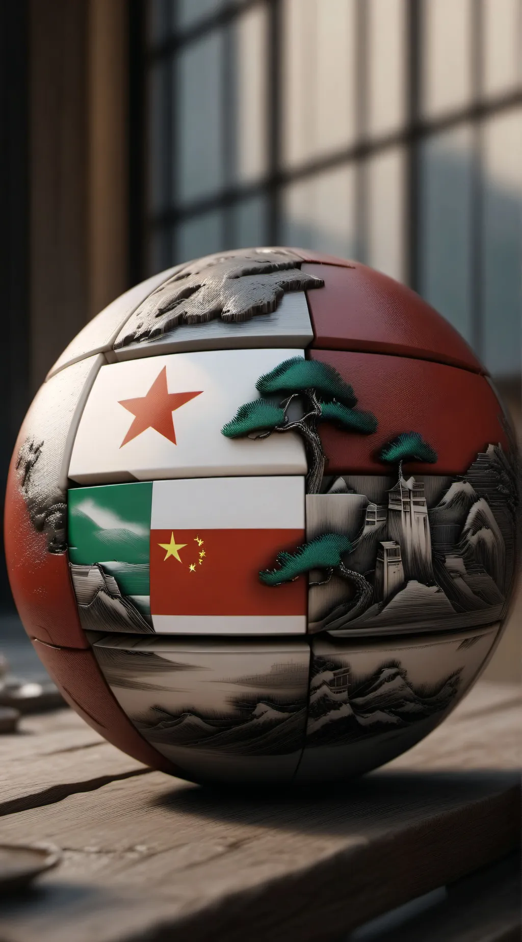 ai character: countryballs 1944 background