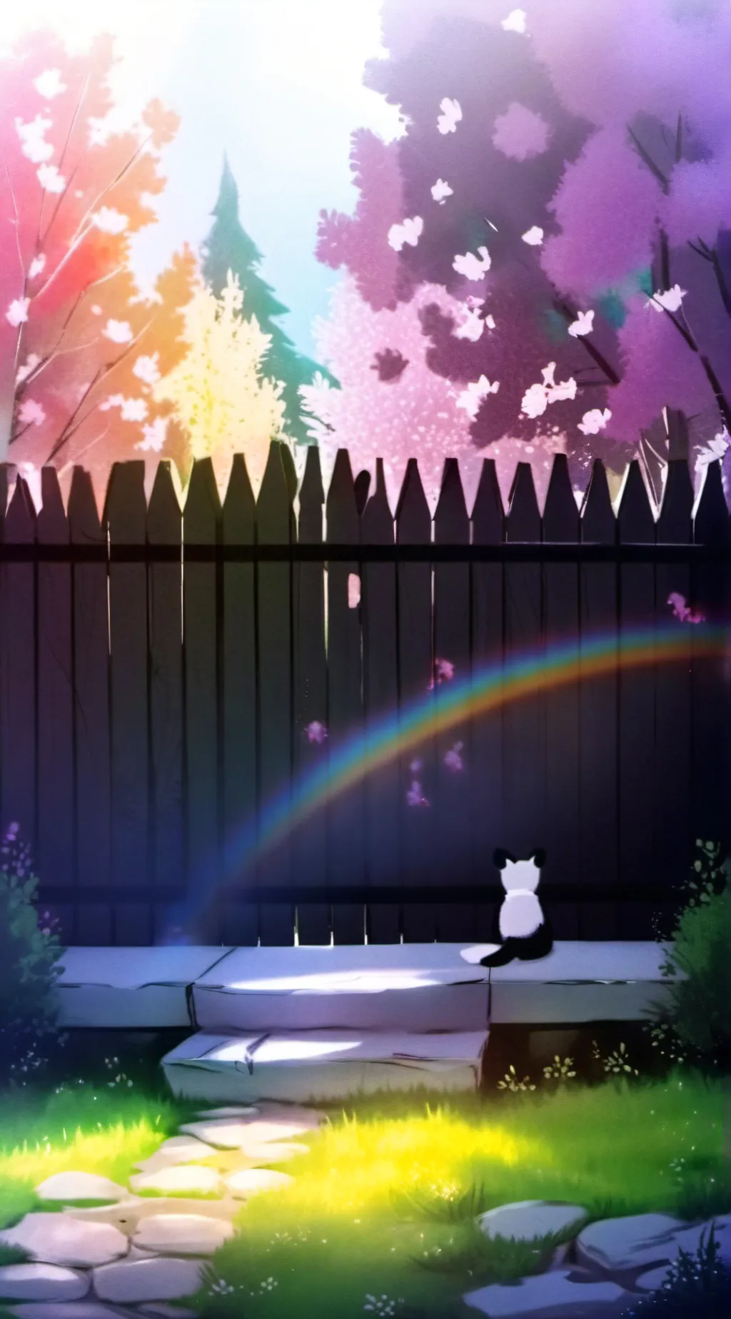 ai character: rainbow Friends  background