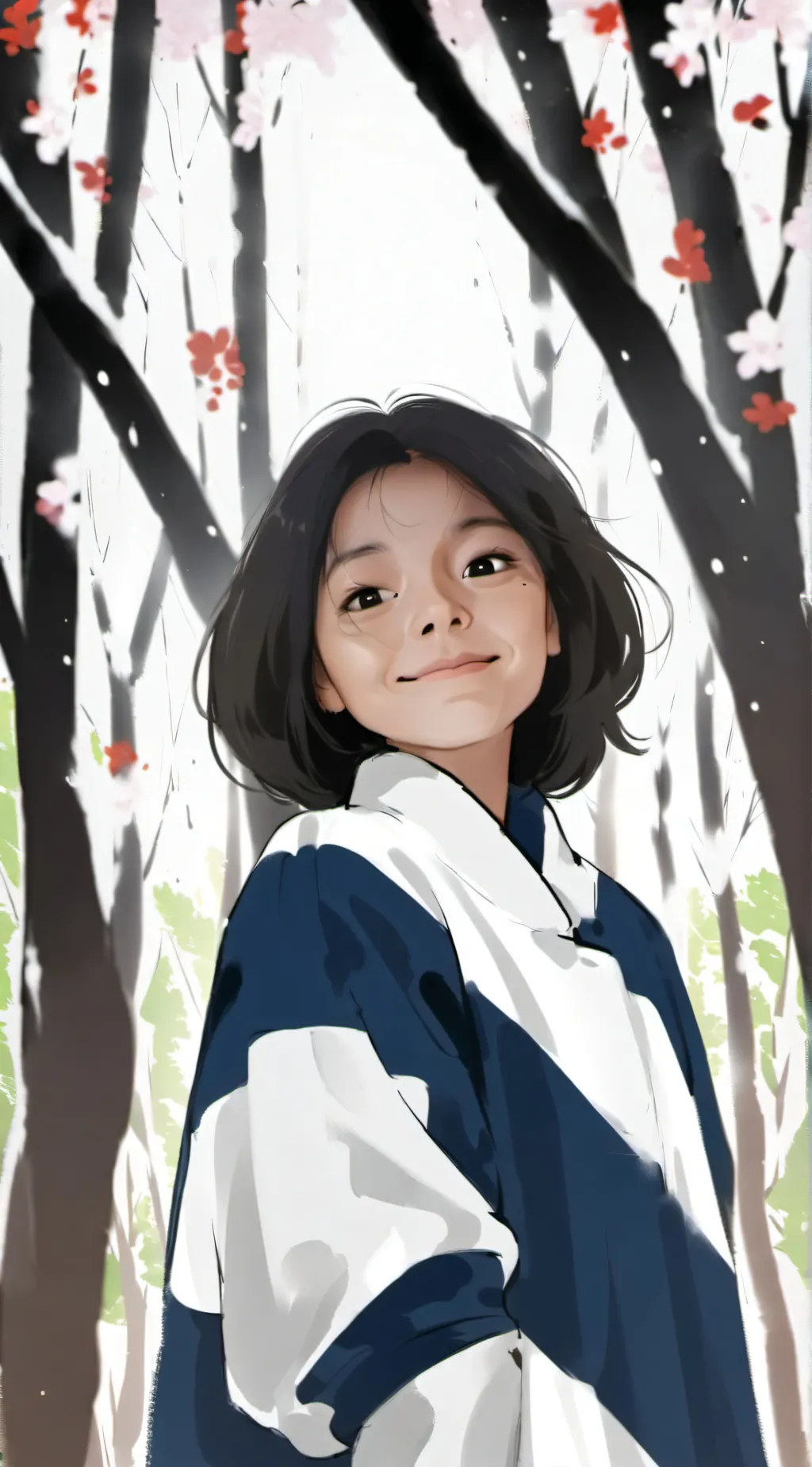 ai character: Olivia Abonce  background