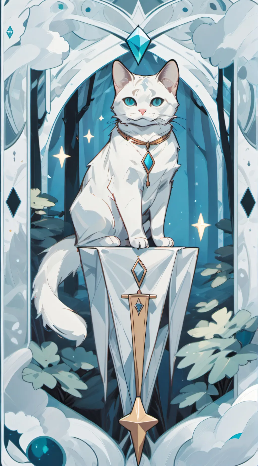 ai character: Spotted wish background