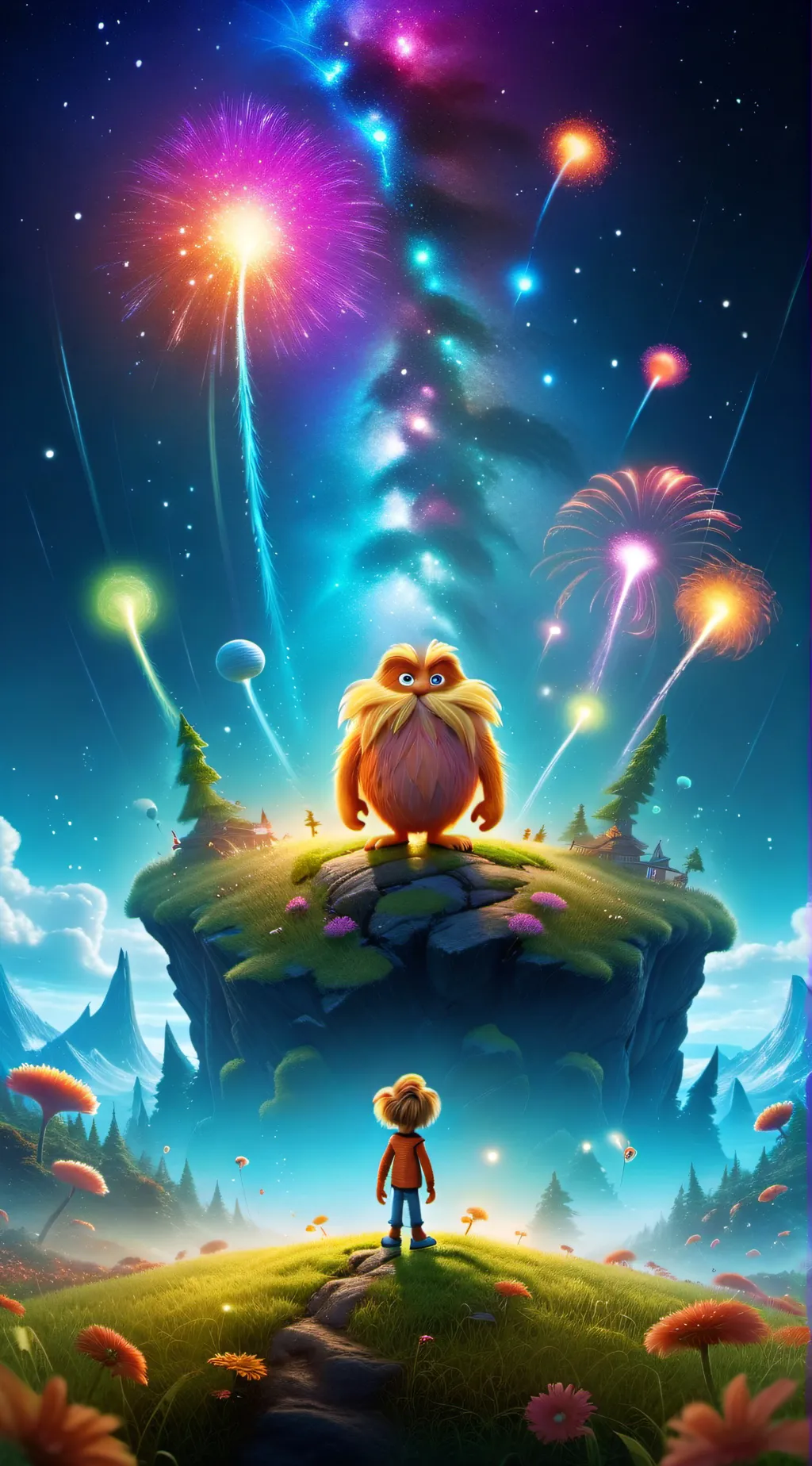 ai character: beefy daddy lorax background