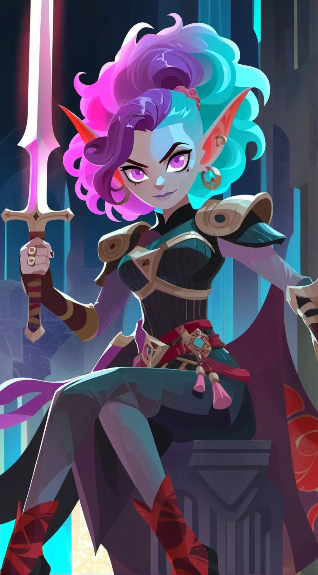 ai character: aphmau  background