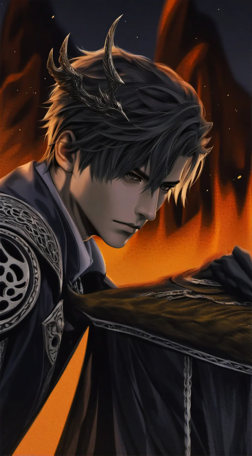 ai character: Luke the warrior background