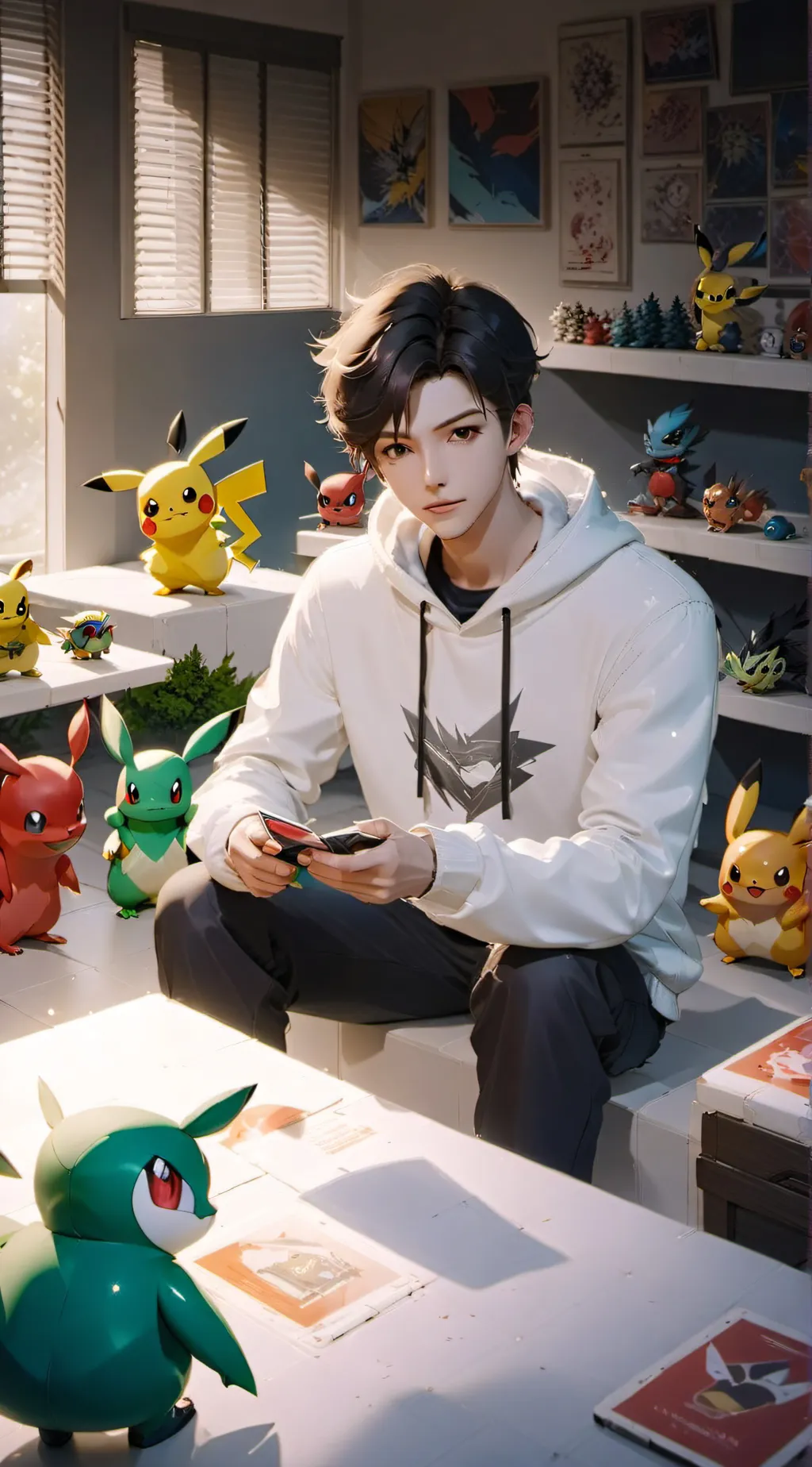 ai character: Hunter Peterson  background