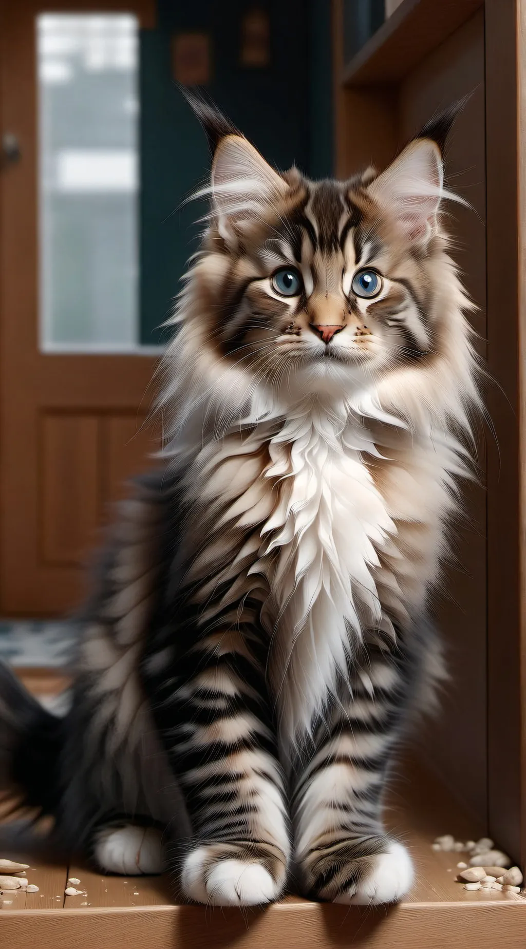 ai character: Maine Coon background