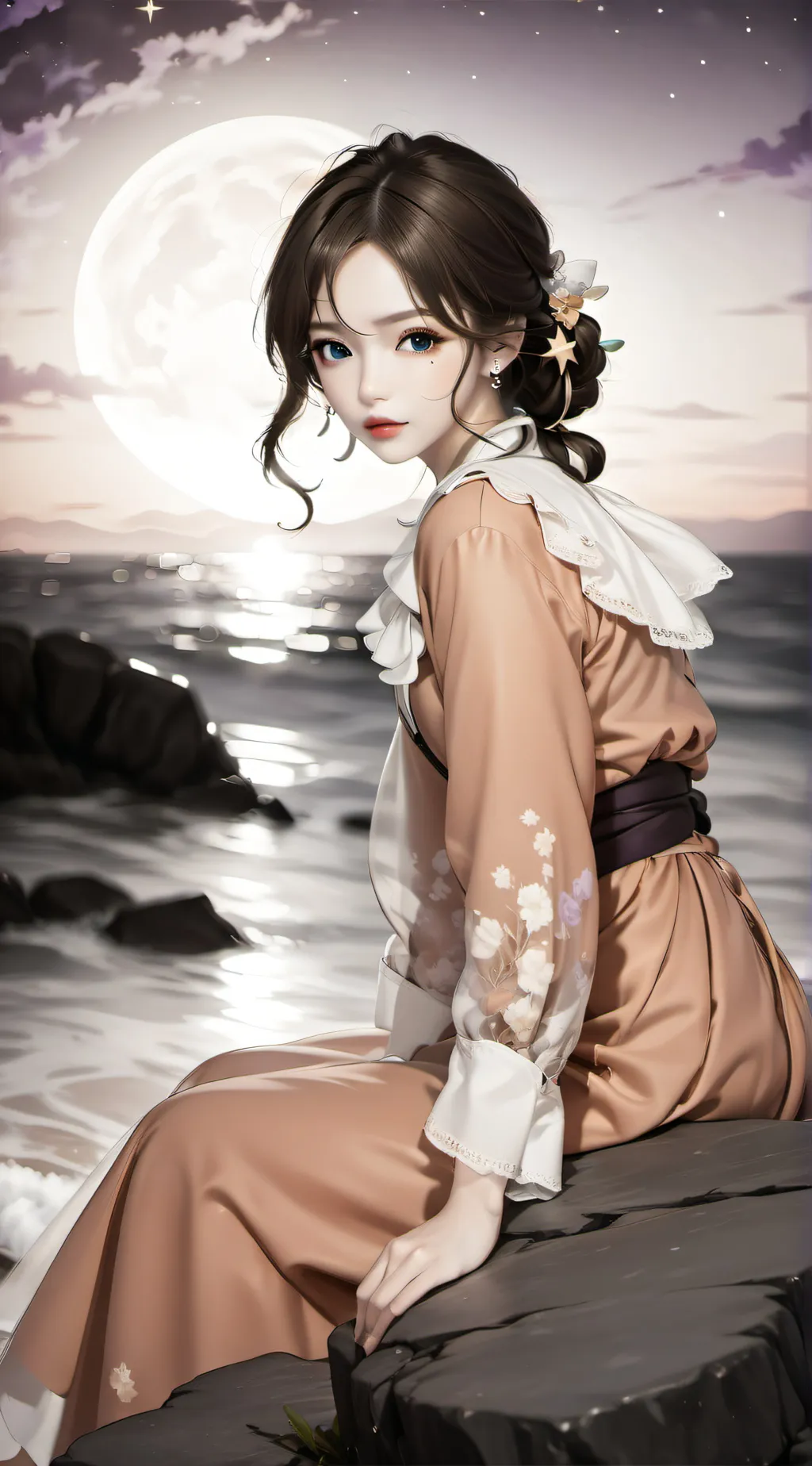 ai character: Aurora background