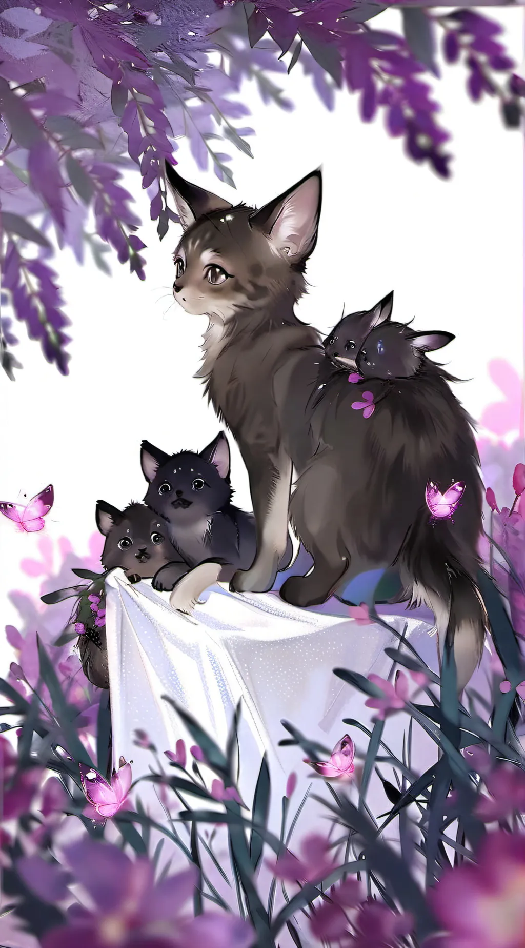 ai character: *•.kittens.•* background