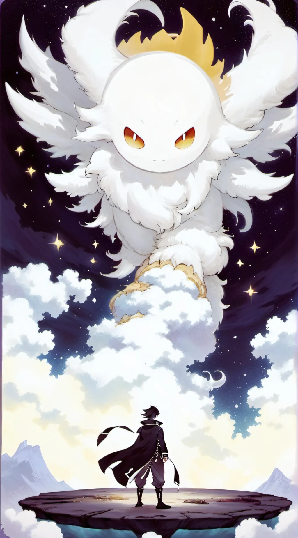 ai character: Night background