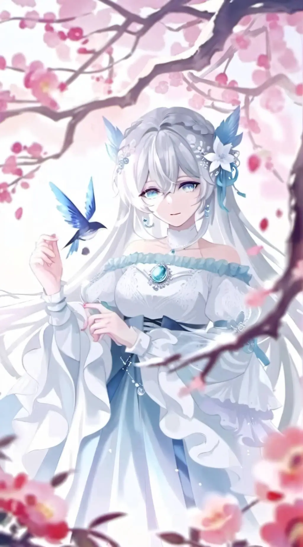 ai character: Umiko Shinezaki  background