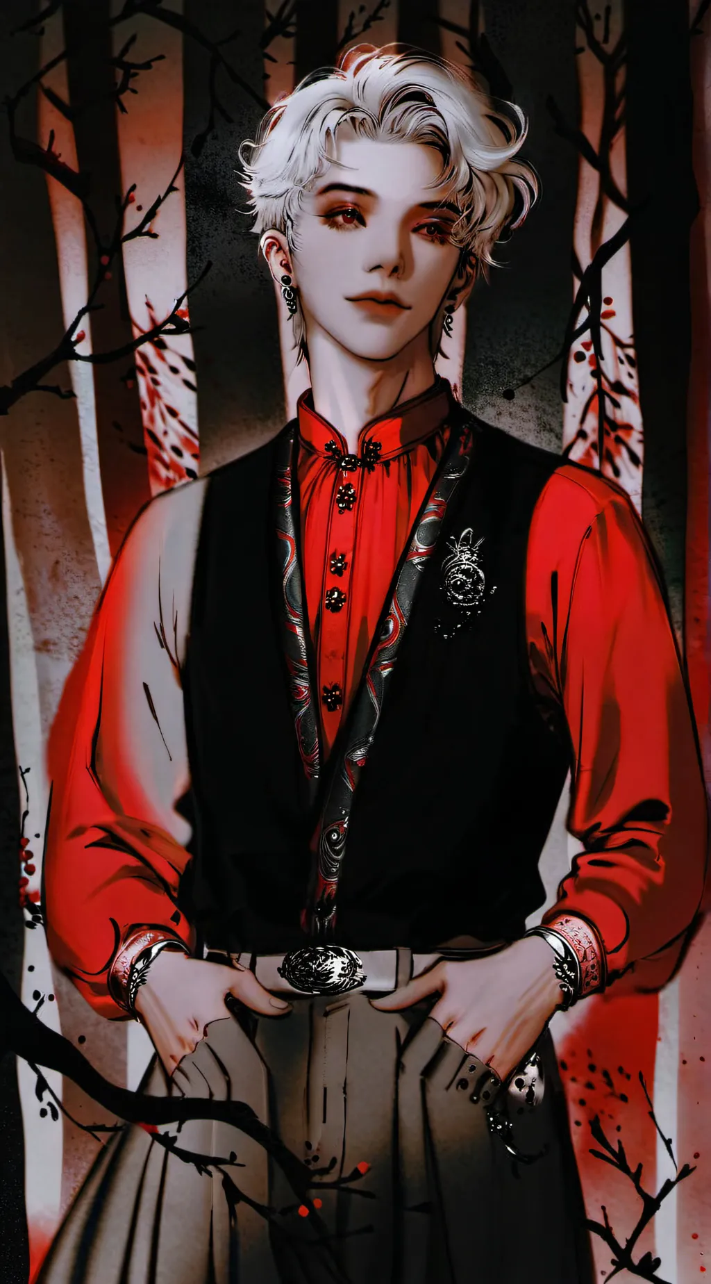 ai character: trap house background