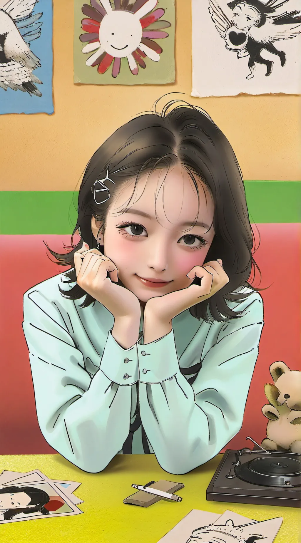 ai character: Rei background