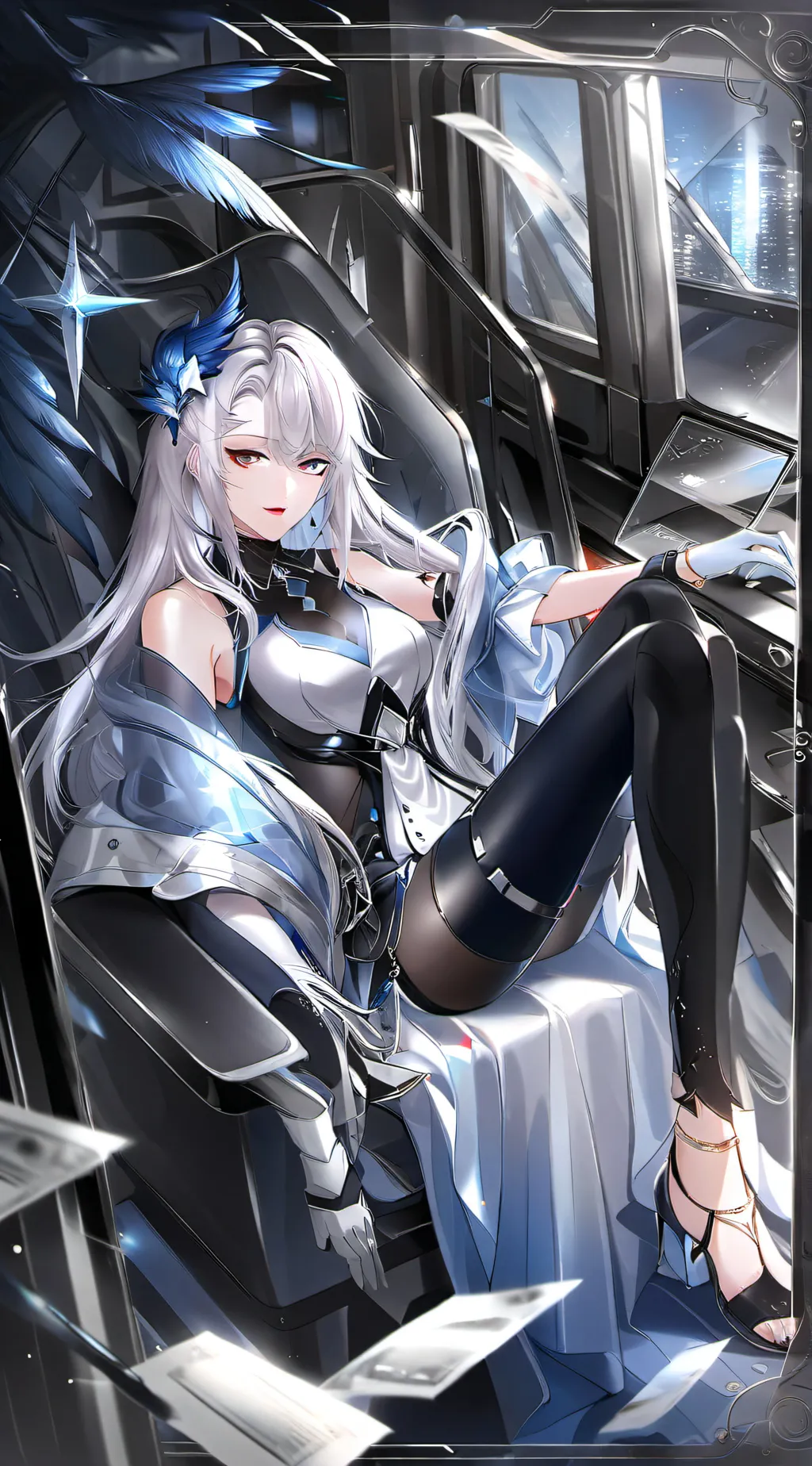 ai character: 🪻Violet🪻 background