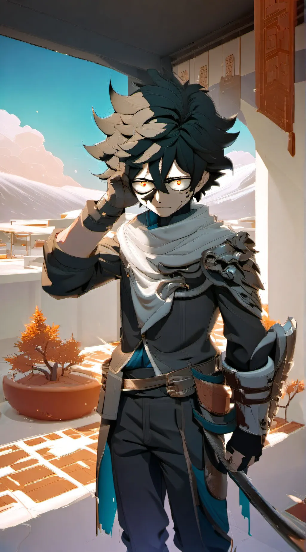 ai character: Gyutaro  background