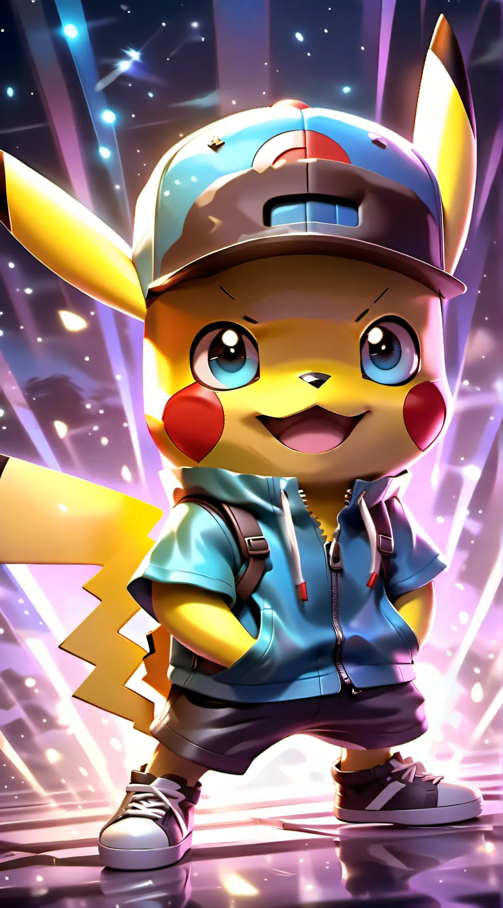 ai character: Pikachu background