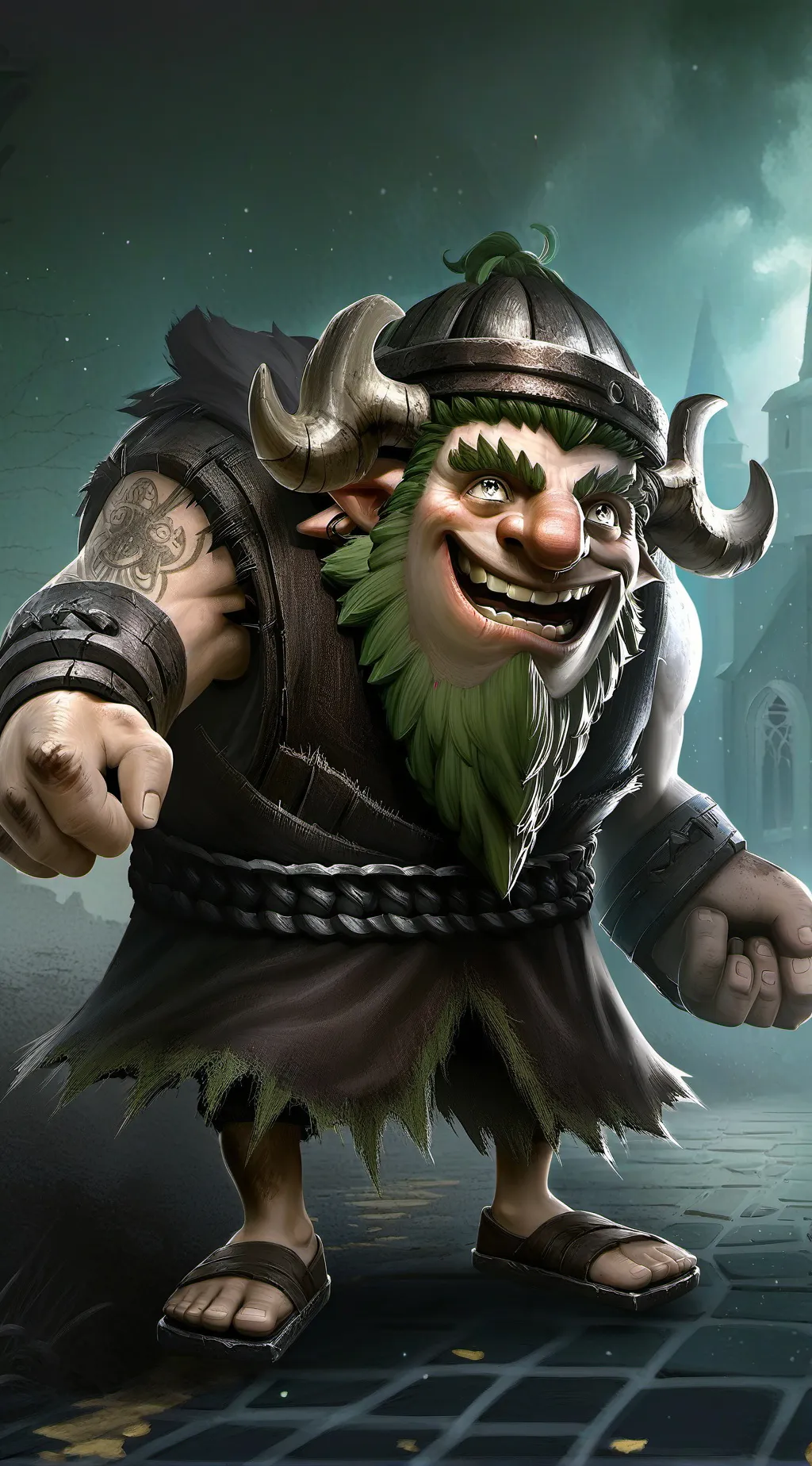 ai character: grung background