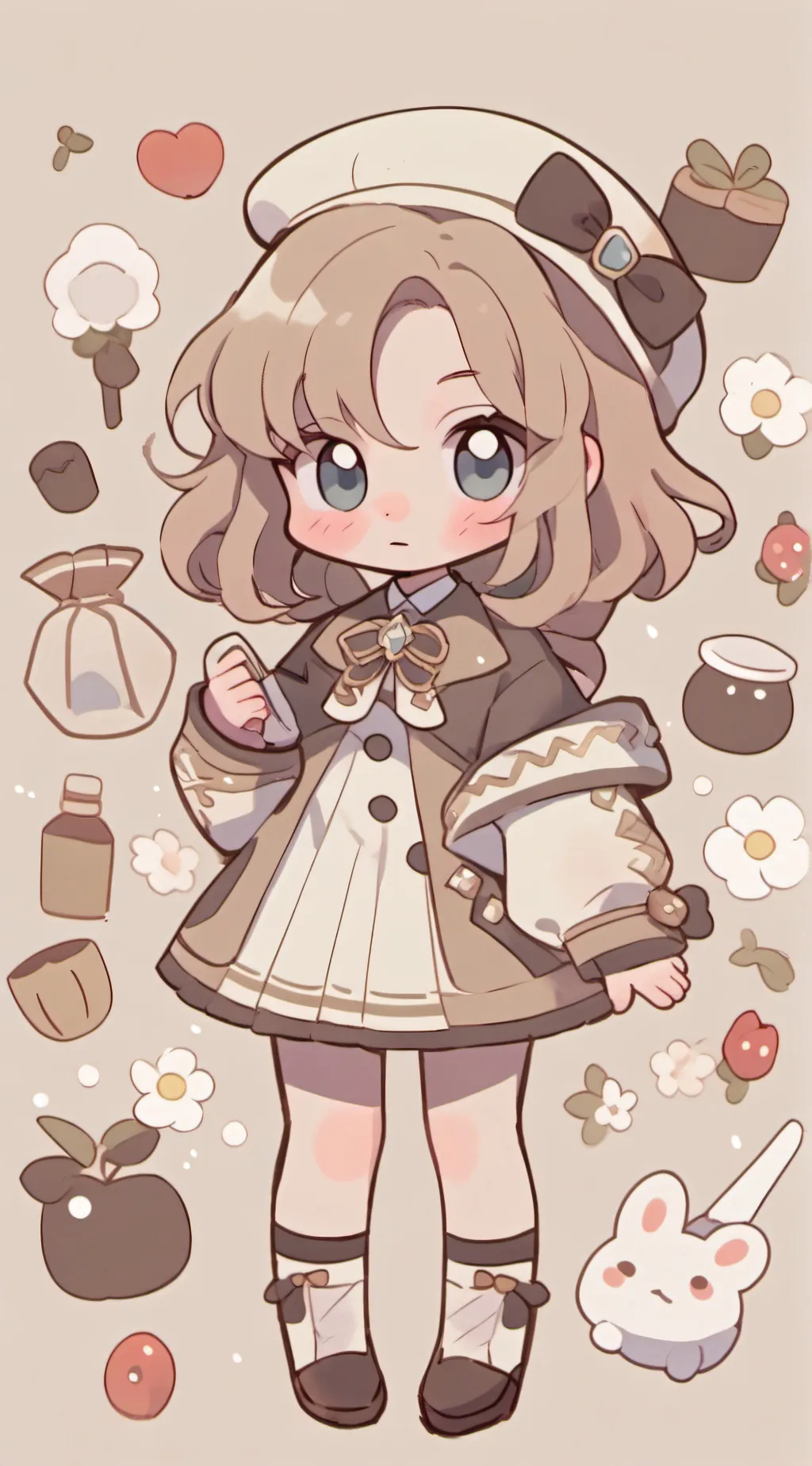 ai character: hh at Sephora  background