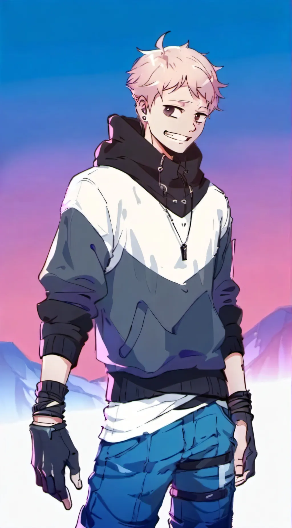 ai character: Sans background