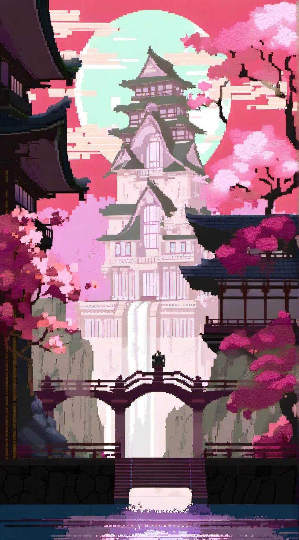 ai character: ~Infinity castle~ background