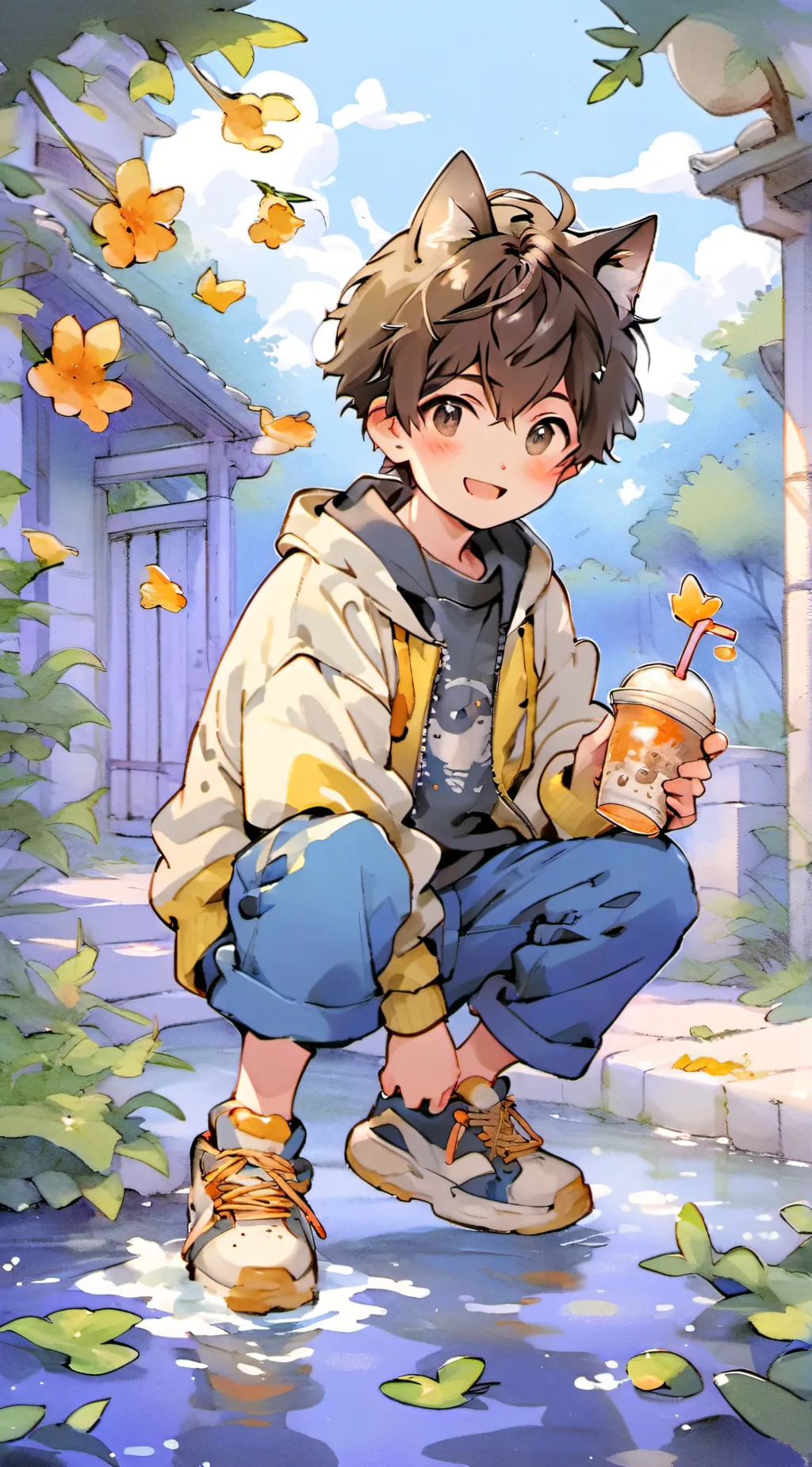 ai character: Leo background