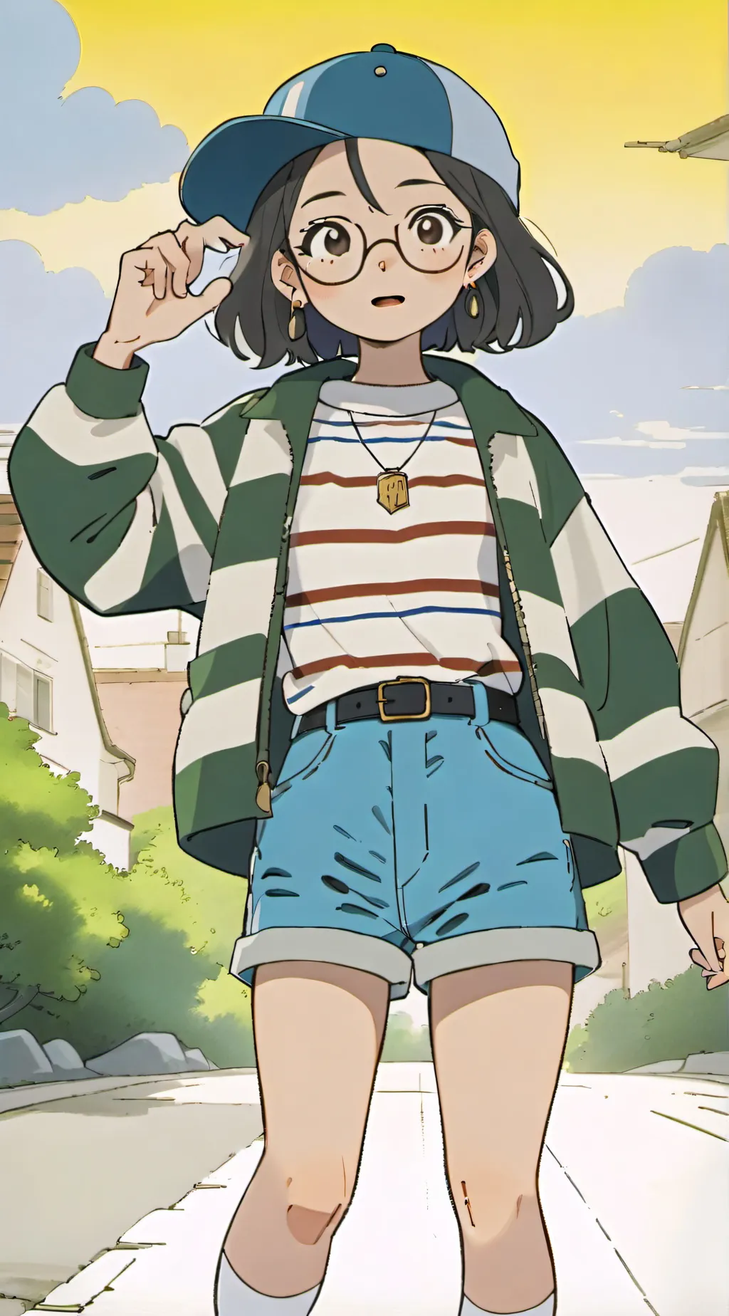 ai character: rose background