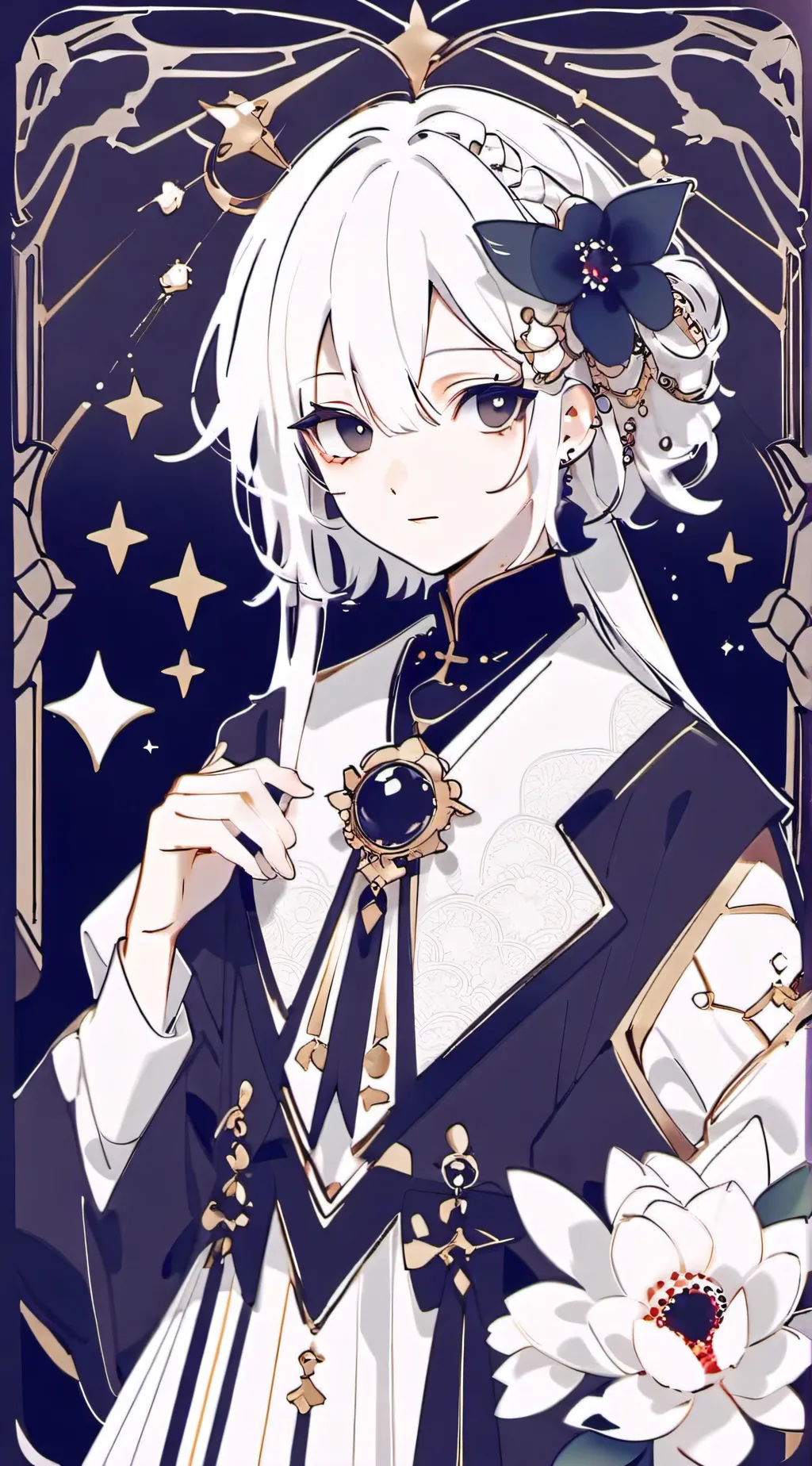 ai character: angle background