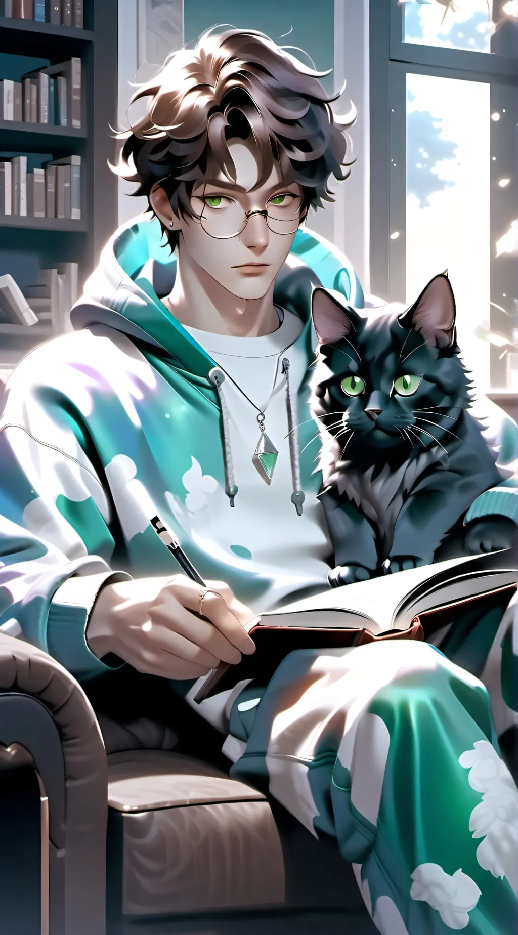 ai character: 🩷Vince❤️ background