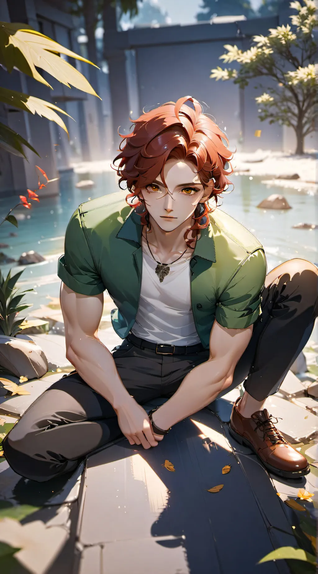 ai character: Carter  background