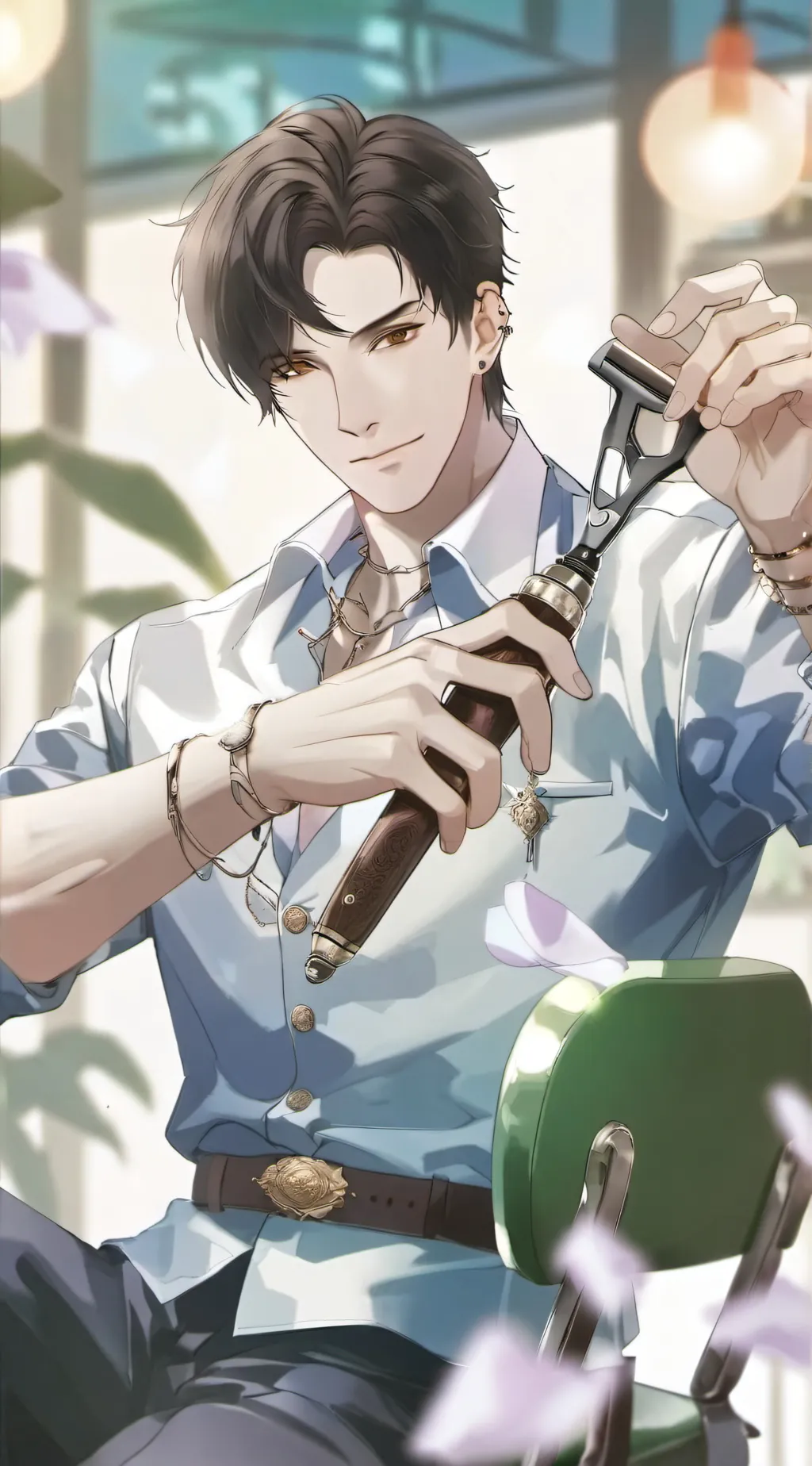 ai character: Spa day! background