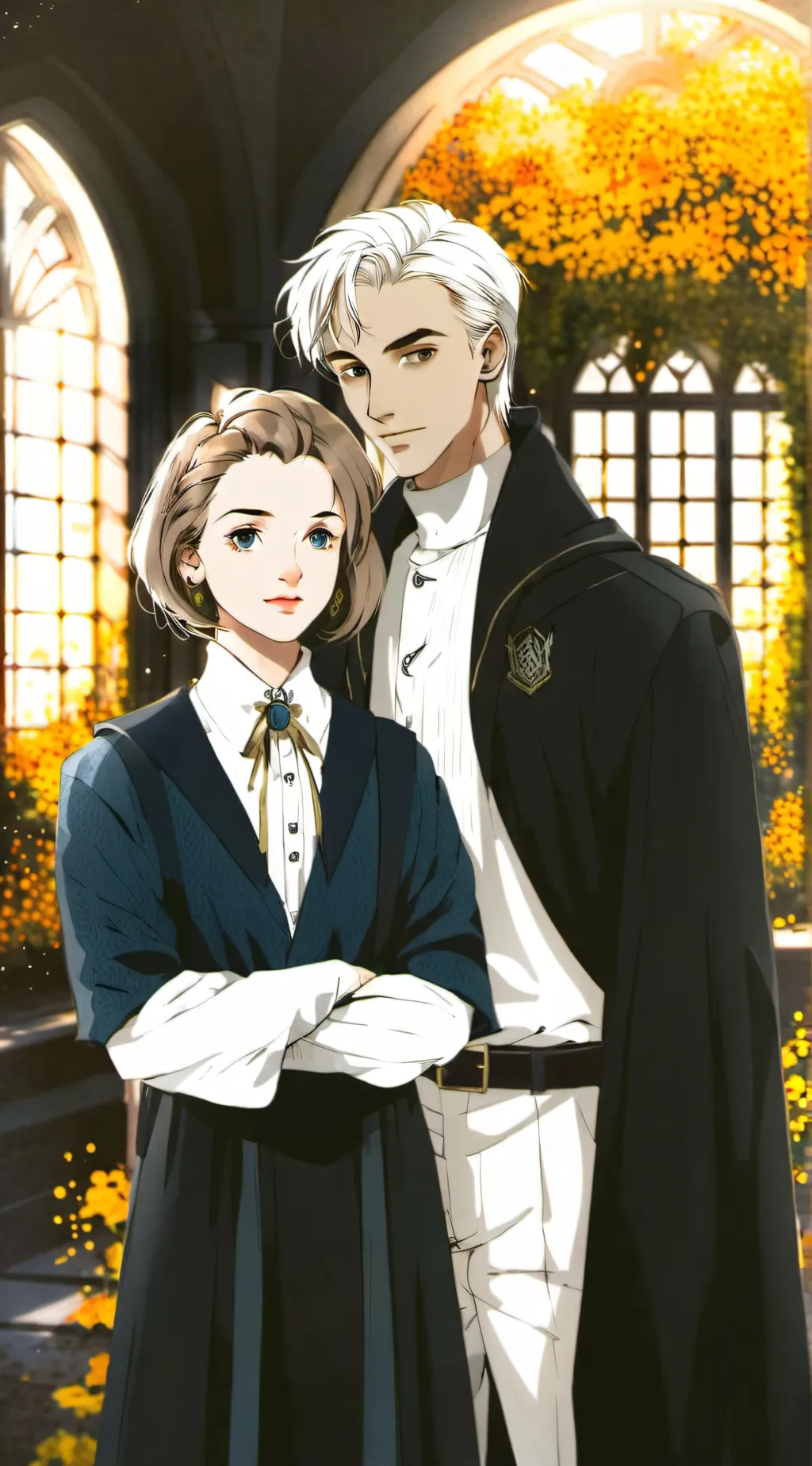 ai character: Harry and draco  background