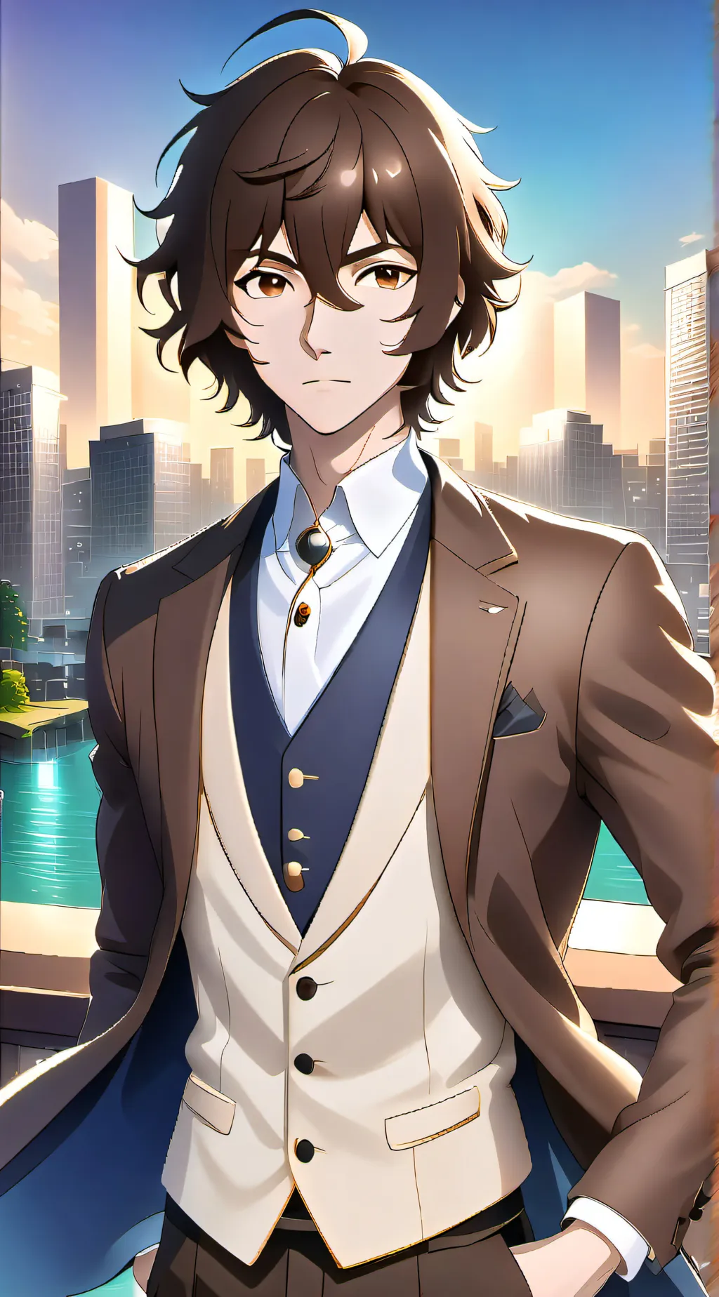 ai character: Dazai x Chuuya background