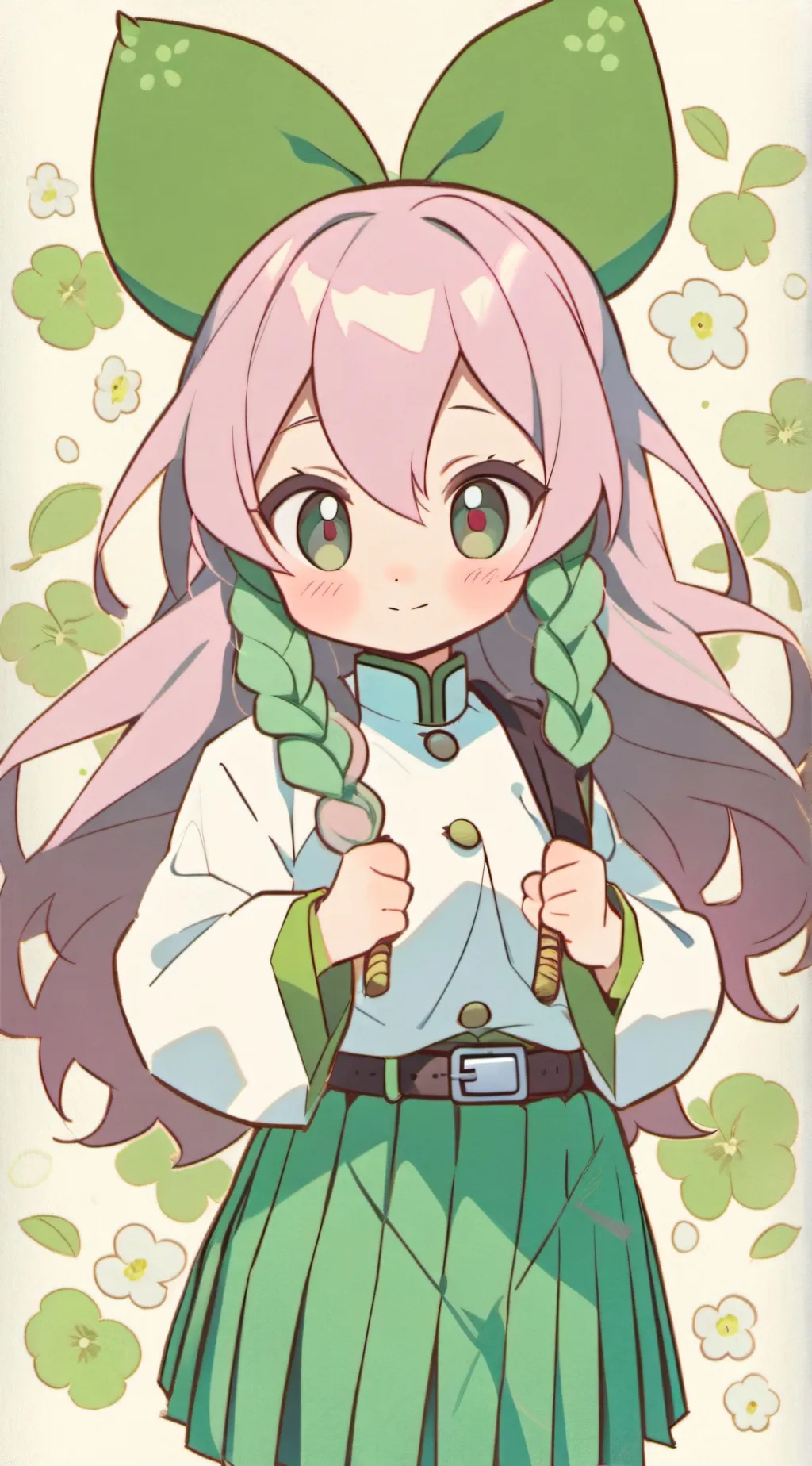 ai character: Mitsuri as child  background