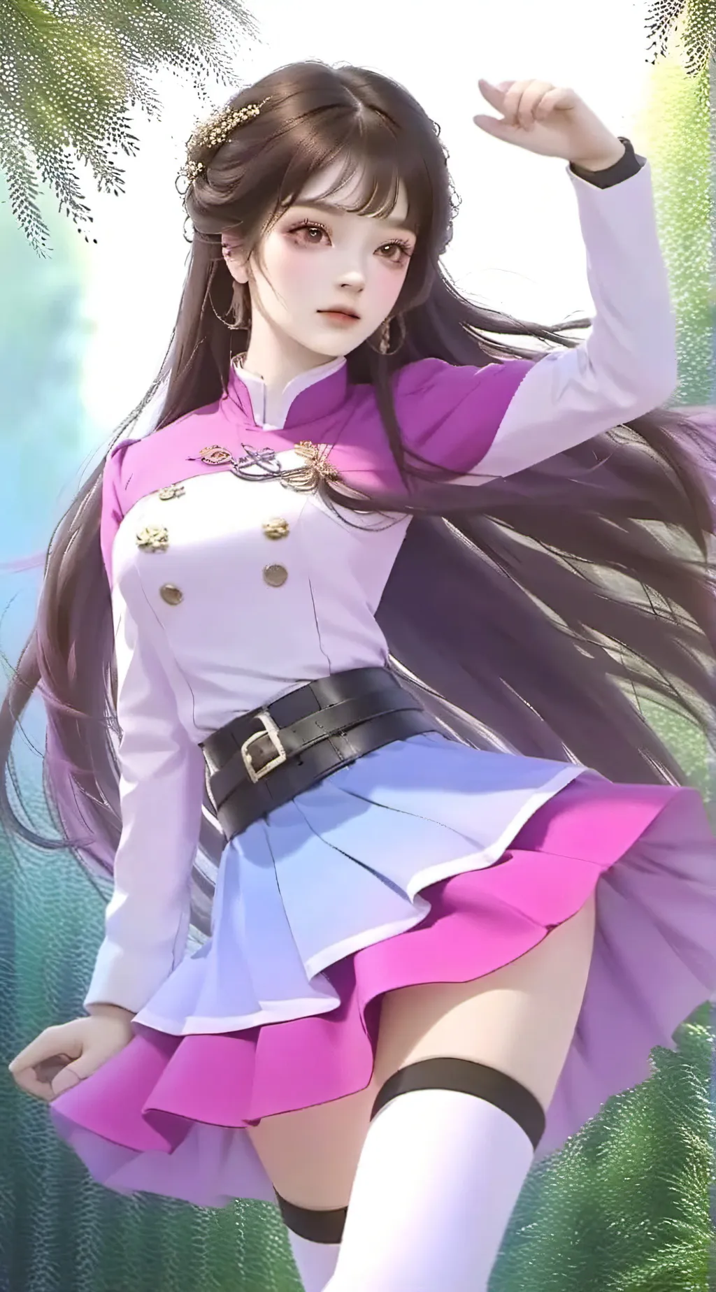 ai character: Demon slayer...  background